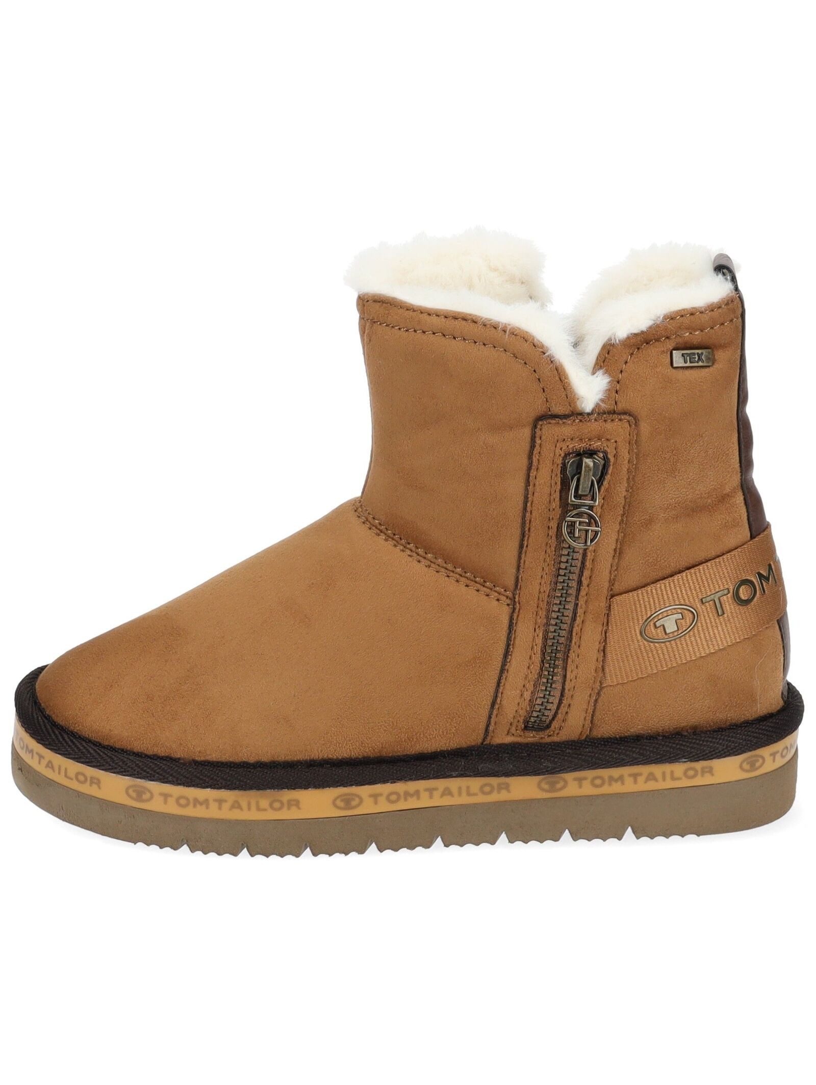 TOM TAILOR Stiefelette Lederimitat/Textil . Stiefelette (1-tlg)