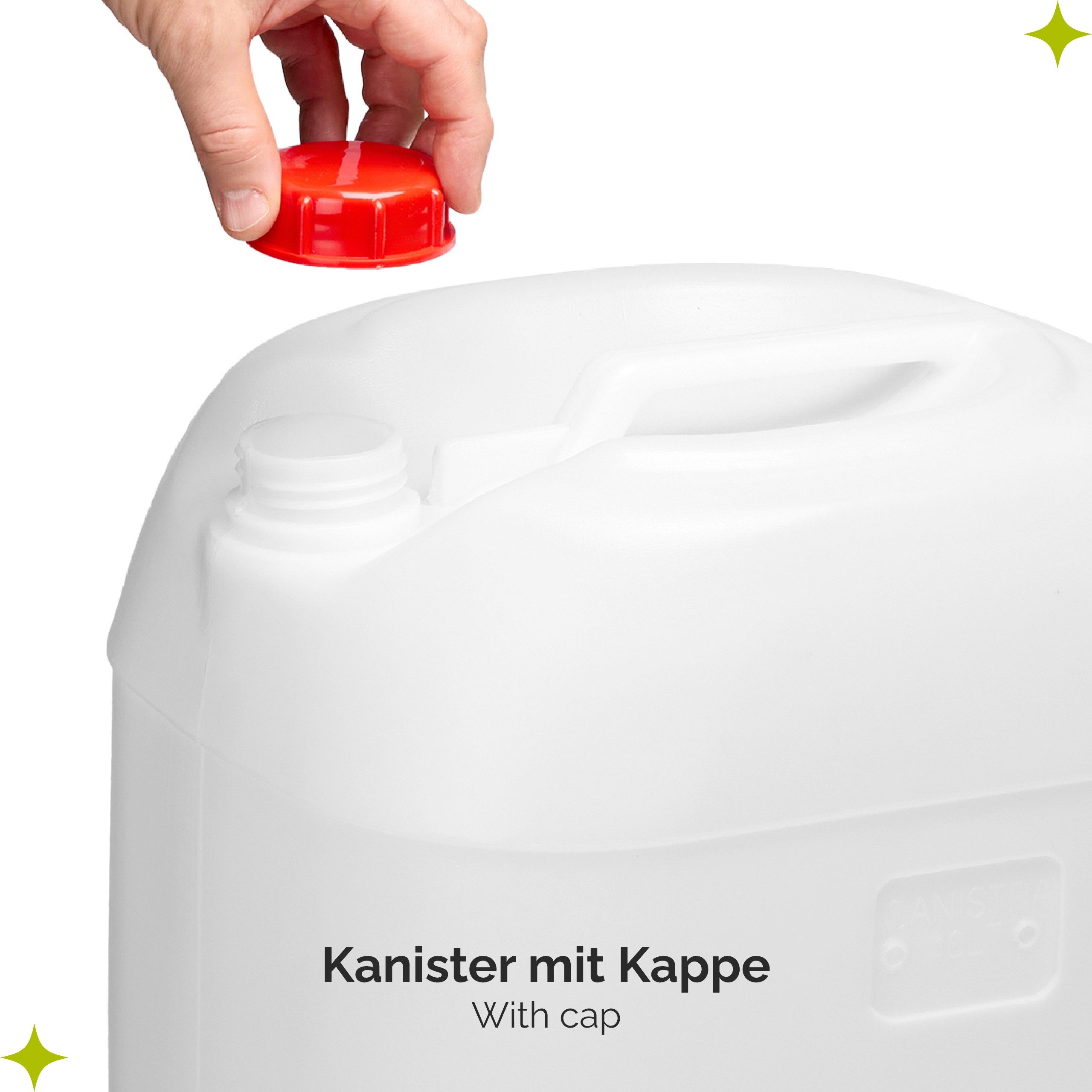 Garronda Kanister 30L Wasserkanister BPA-frei Wasserbehälter Kanister Weiß GD-0082 (1 St), BPA-Frei