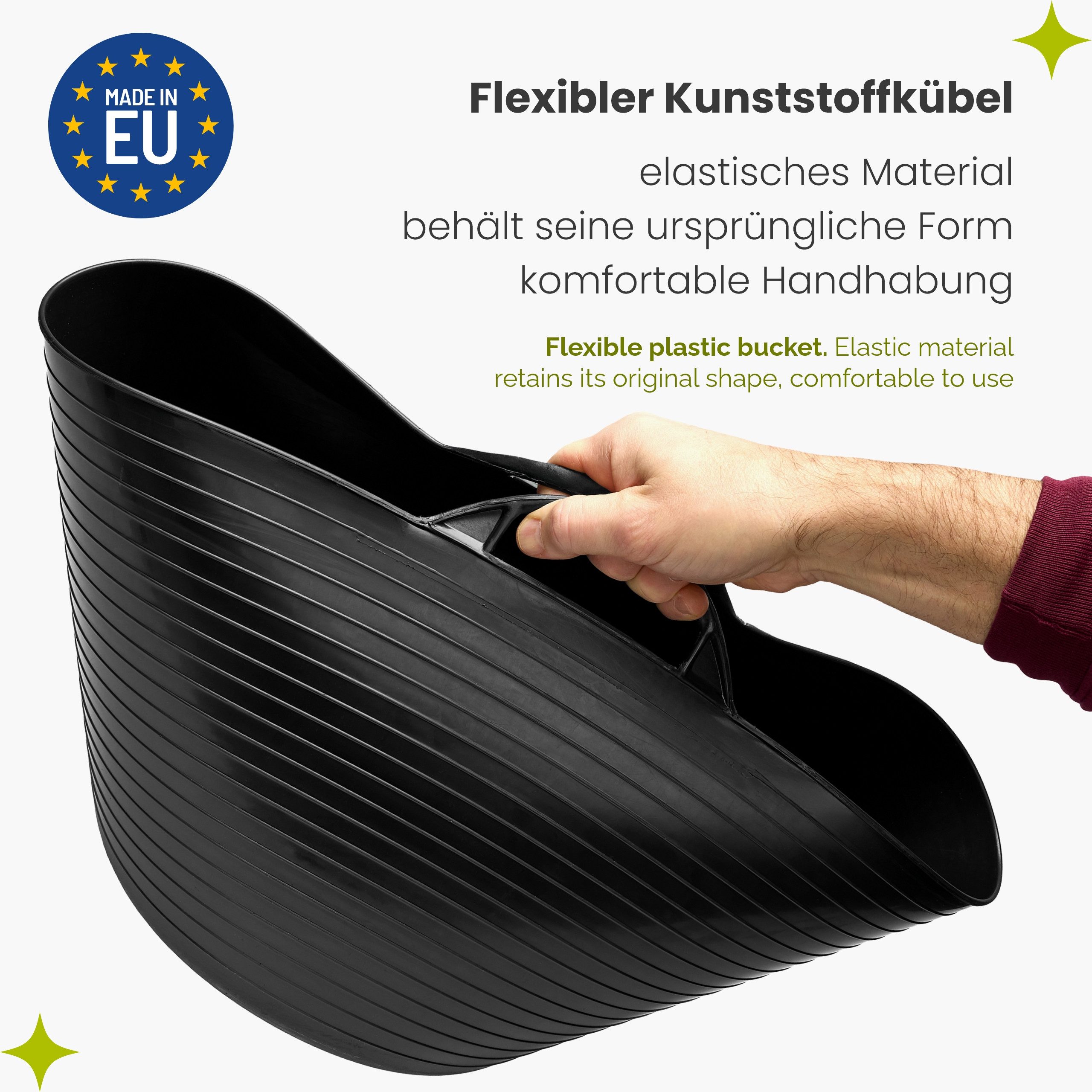 Garronda Allzweckkorb Flexibler Wäschekorb Set 26 und 42 L für Haushalt, Waschküche GD-0185 (1 St)