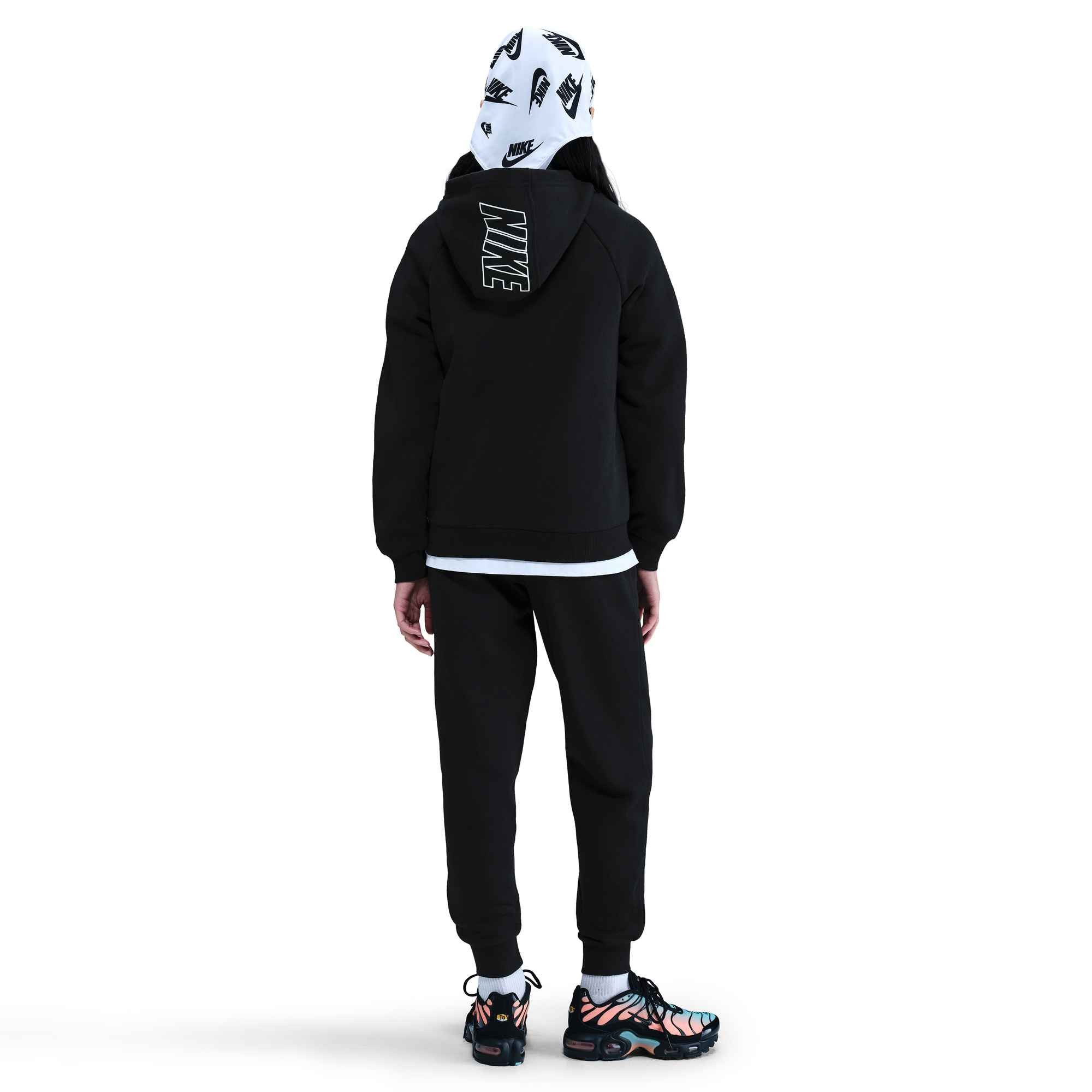 Nike Sportswear Trainingsanzug K NSW CLUB FLC HDY TRACKSUIT (2-tlg), zweiteiliges Set, aus Interlock-Material, schnell trocknend
