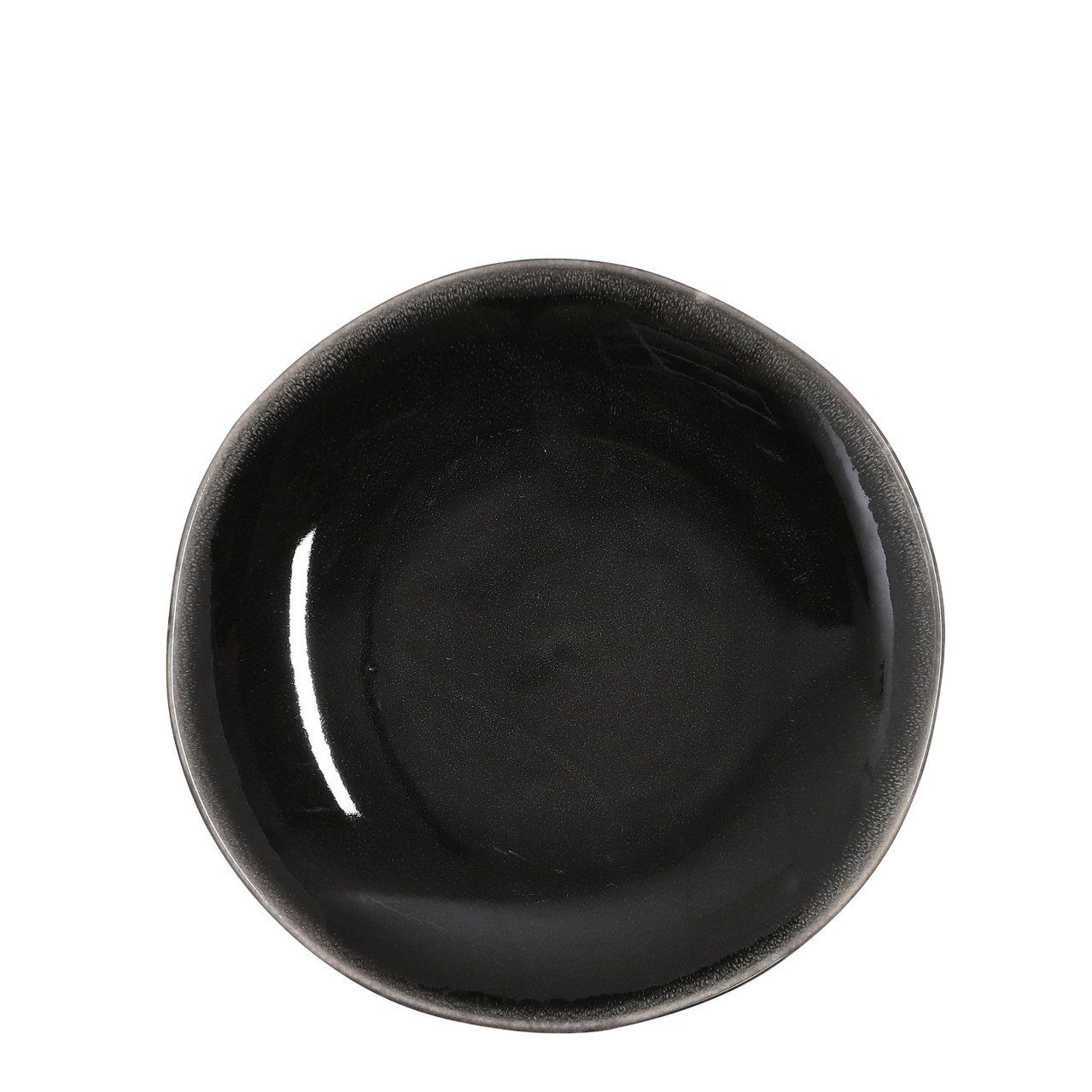 Mica Decorations Frühstücksteller Mica Frühstücksteller Tabo schwarz, Ø 20,5 cm x 2