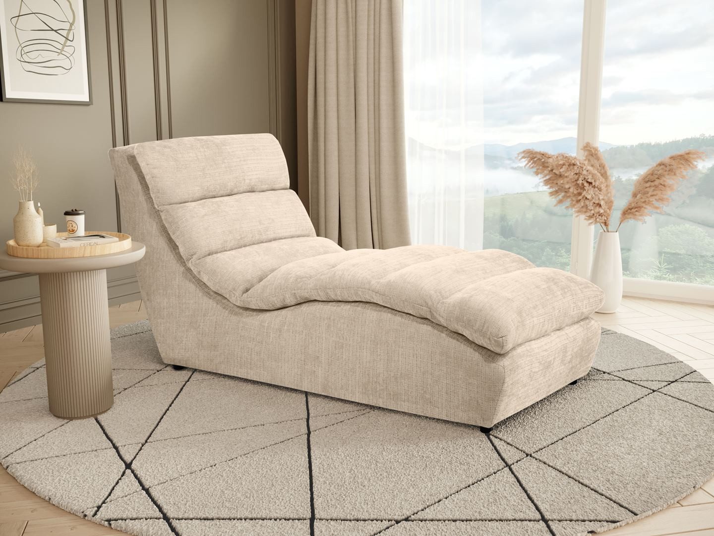 Beautysofa Chaiselongue SAN REMO im Cordstoff, günstig online kaufen