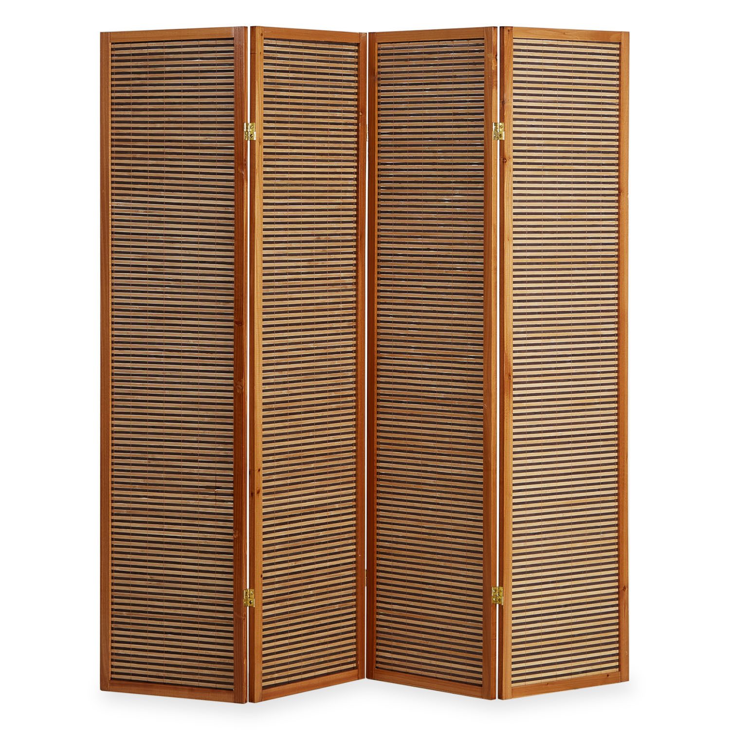 Homestyle4u Paravent 3 fach Raumteiler Holz Trennwand Braun washed Indoor S günstig online kaufen