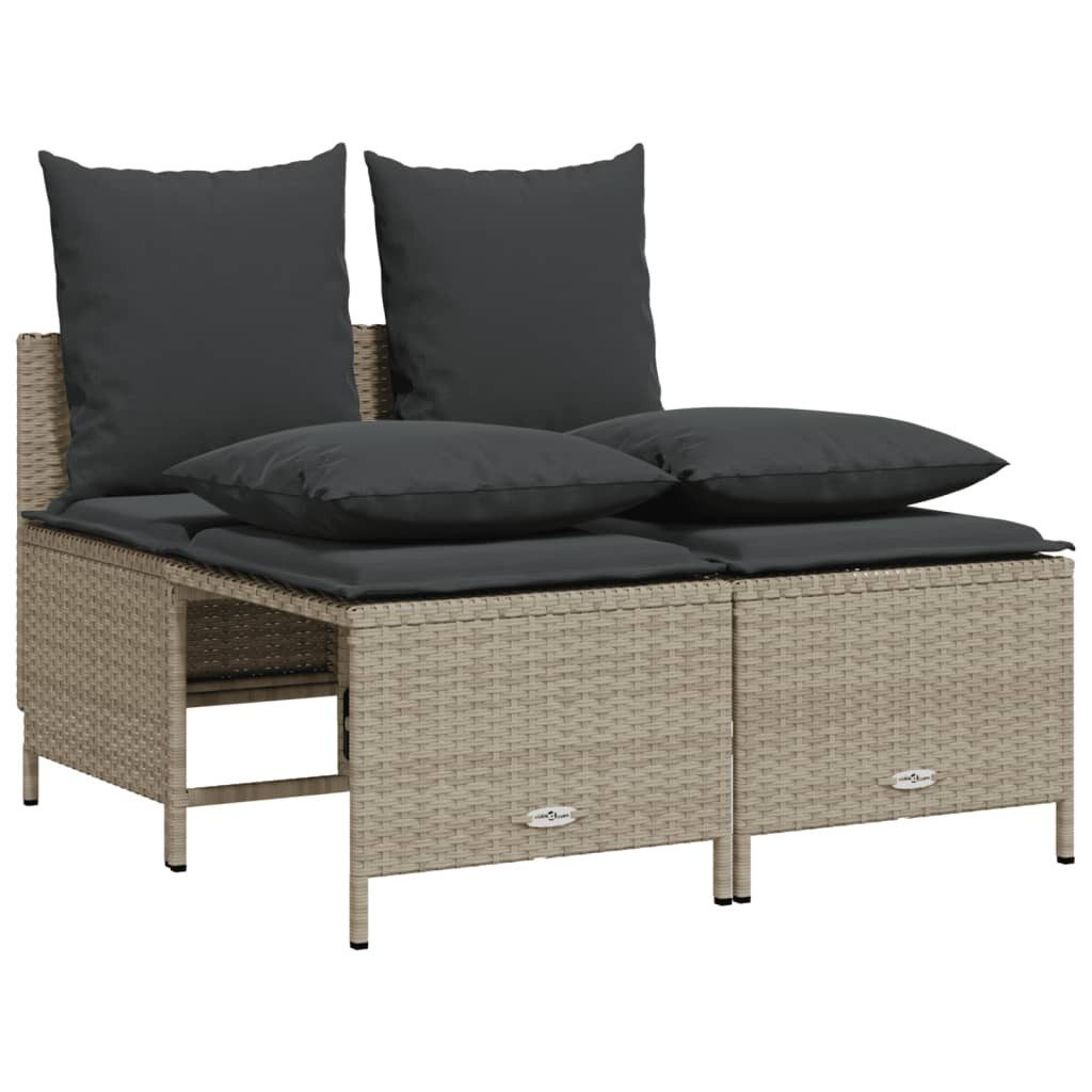 vidaXL Gartenlounge-Set 4-tlg. Garten-Sofagarnitur mit Kissen günstig online kaufen