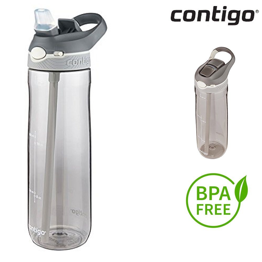 Sport - grau Fitness Contigo Trinkflasche - CONTIGO schwarz Isolierflasche Flasche 750ml Ashland