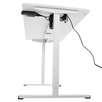Raburg Schreibtisch Yulukia in Weiß, elektrisch, 120 x 60 cm, 72 - 117 cm stufenlos höhenverstellbar, ideal zum Lernen, & Arbeiten
