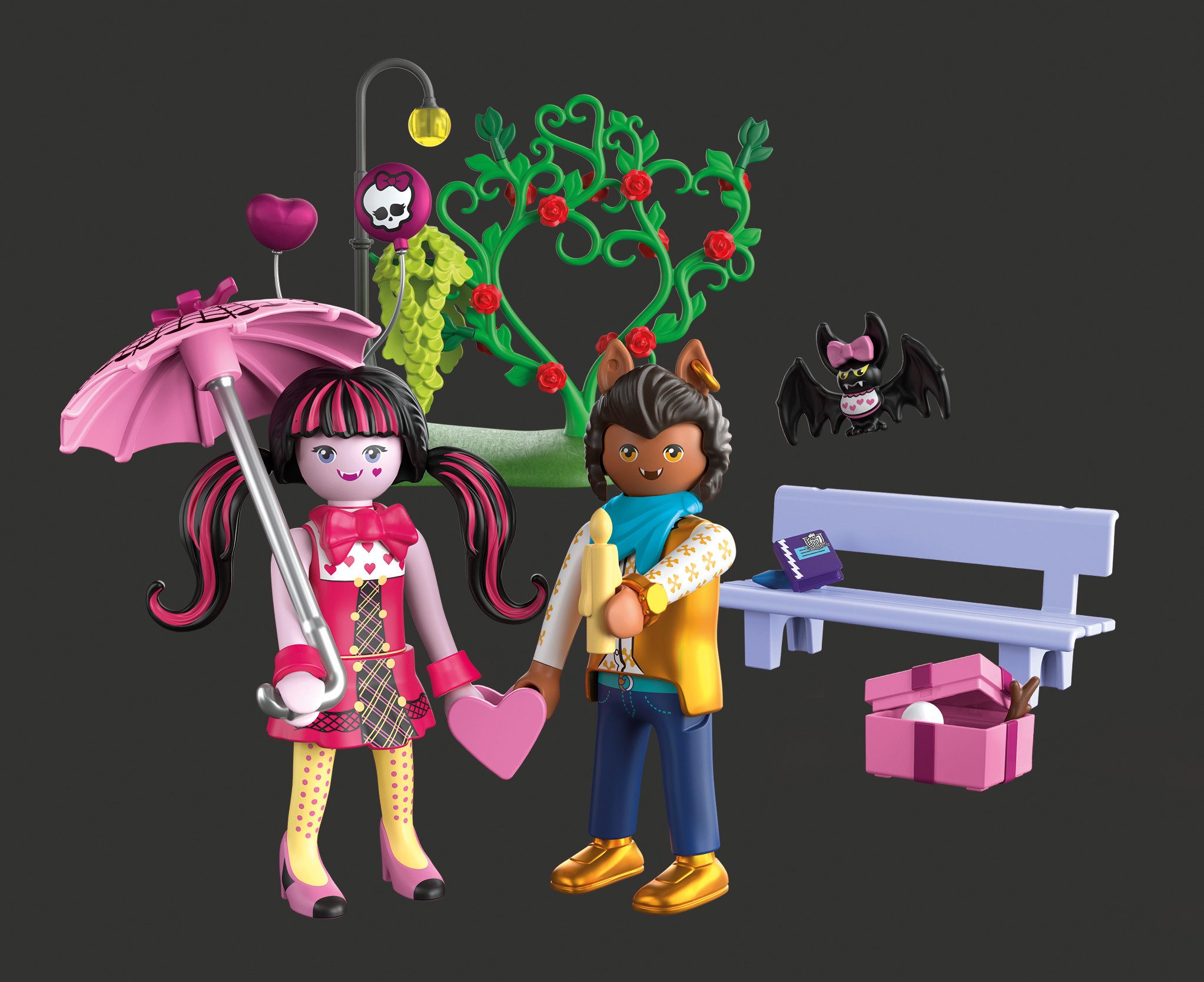 Playmobil® Valentinstagsdate (72043), Monster High™ Konstruktions-Spielset, günstig online kaufen