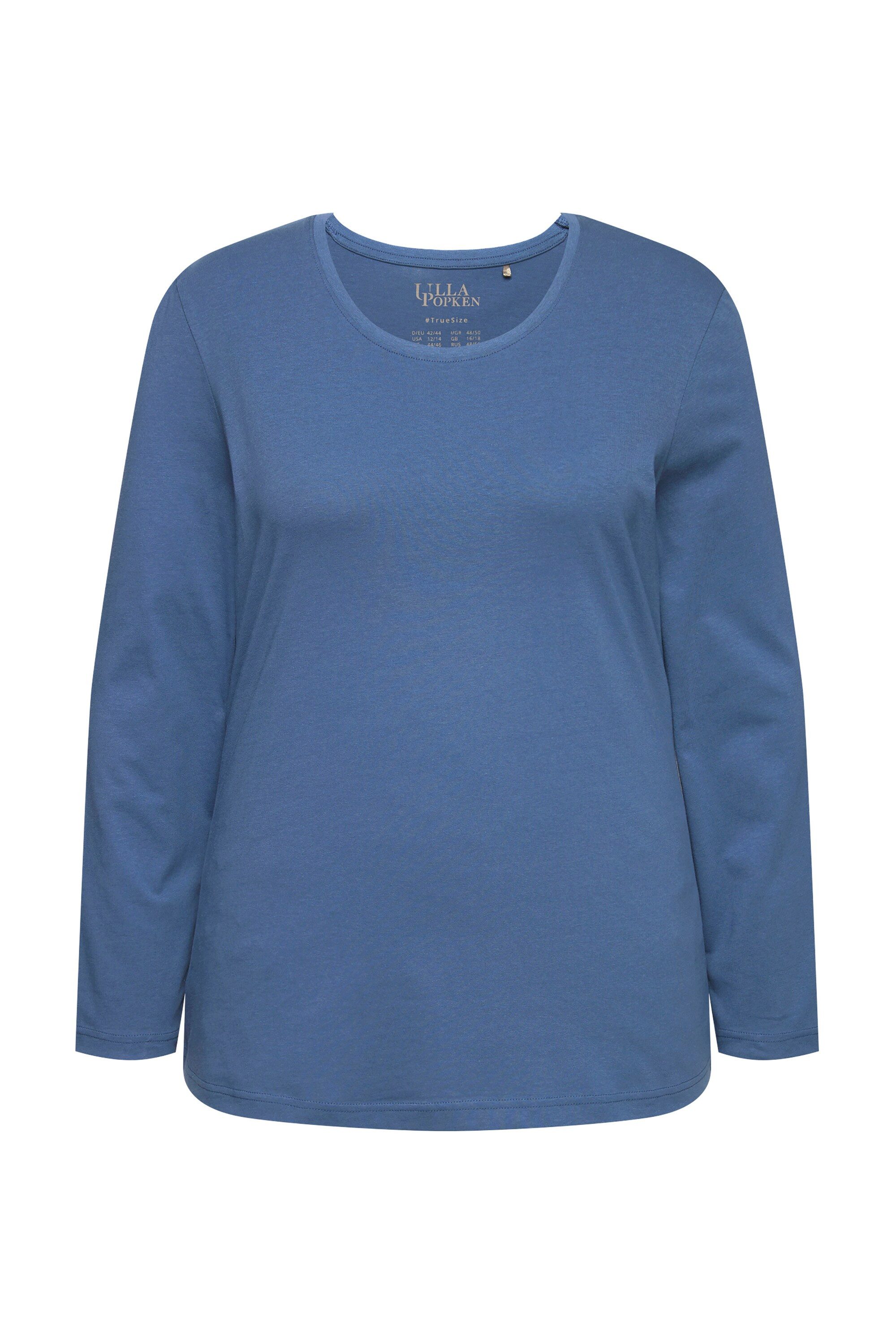Ulla Popken T-Shirt bis 64 Oberteil Langarmshirt Basic Langarm günstig online kaufen