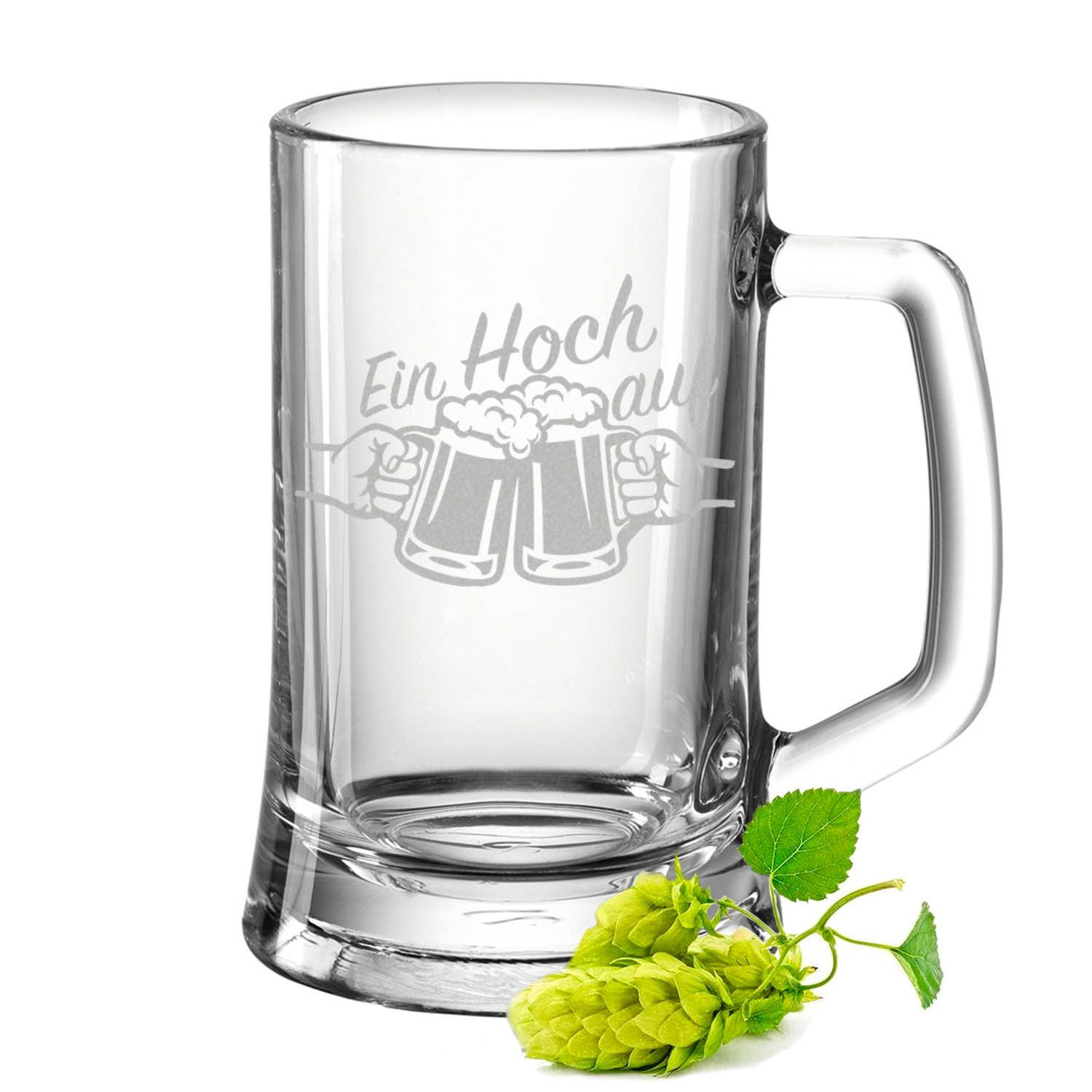 Bierkrug Montana Bierkrug mit Gravur "Ein Hoch auf"