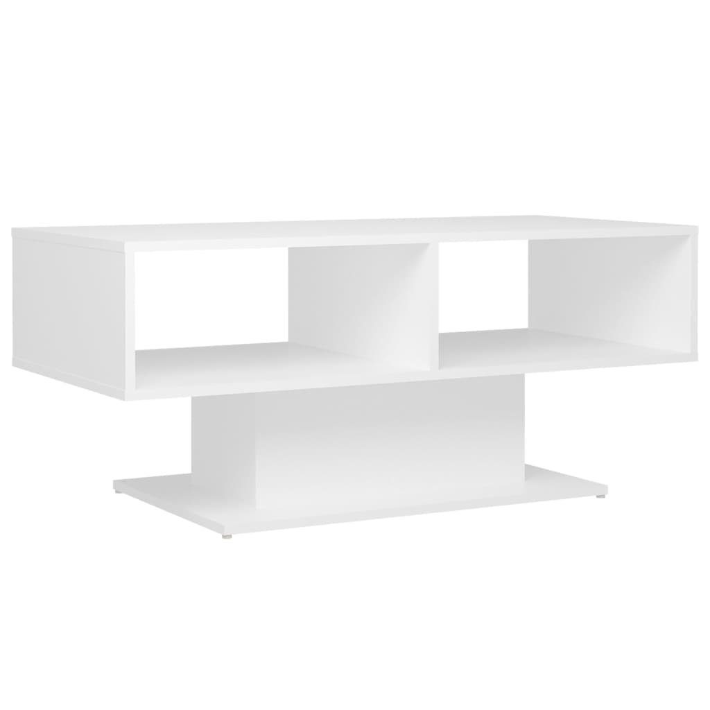cm | Holzwerkstoff Weiß Couchtisch (1-St) Weiß Weiß Couchtisch vidaXL 103,5x50x44,5
