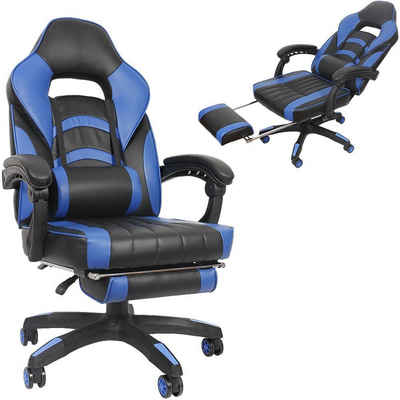 Feel2Home Gaming Chair Bürostuhl Gaming Stuhl Racing Stuhl Drehstuhl Sessel versch. Farben, belastbar bis 150 kg