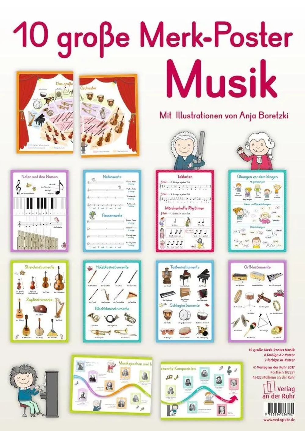 Verlag an der Ruhr Poster 10 große Merk-Poster Musik