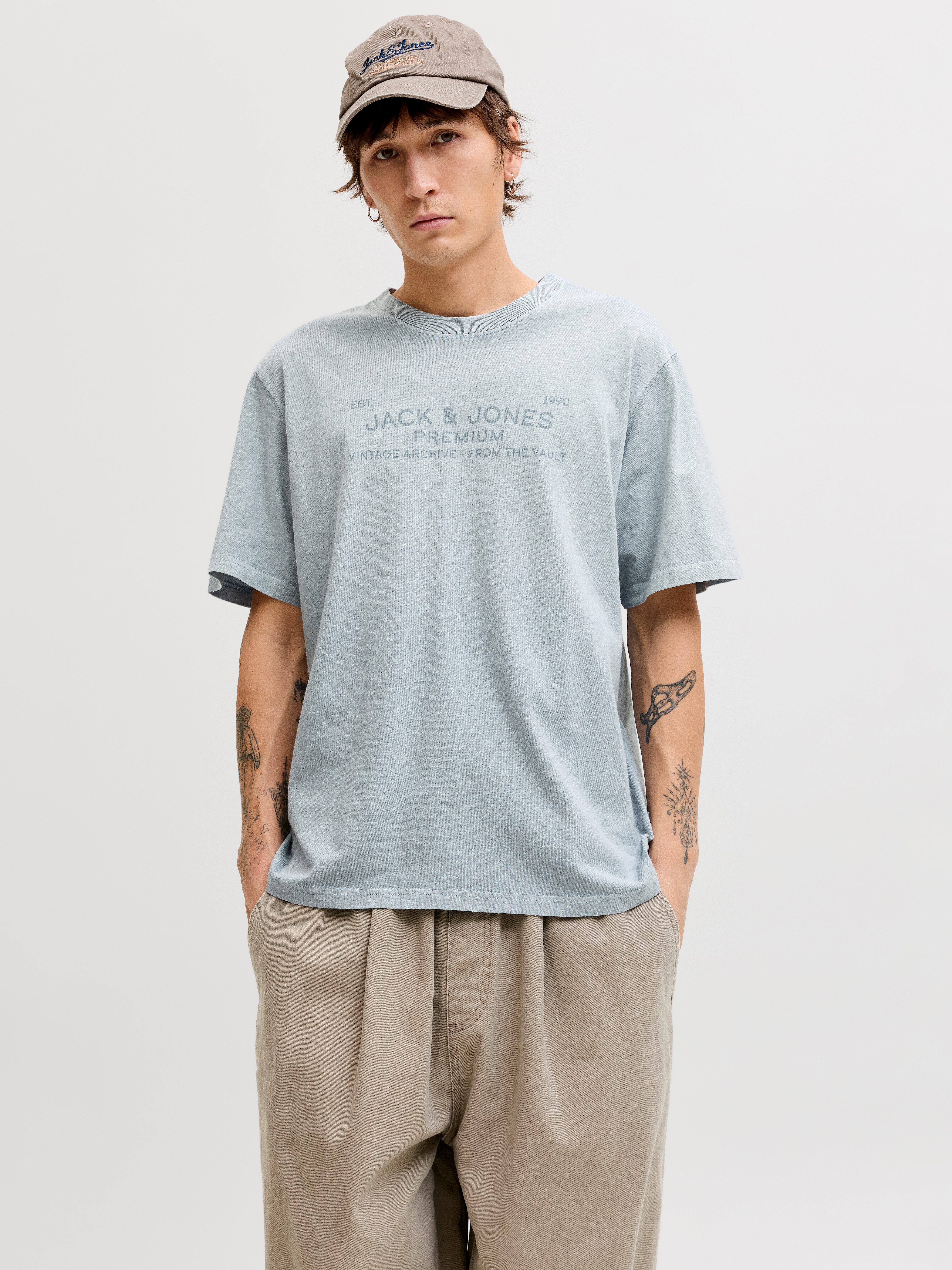 Jack & Jones T-Shirt JPRBLUAIDEN SS TEE Baumwolle, regular fit