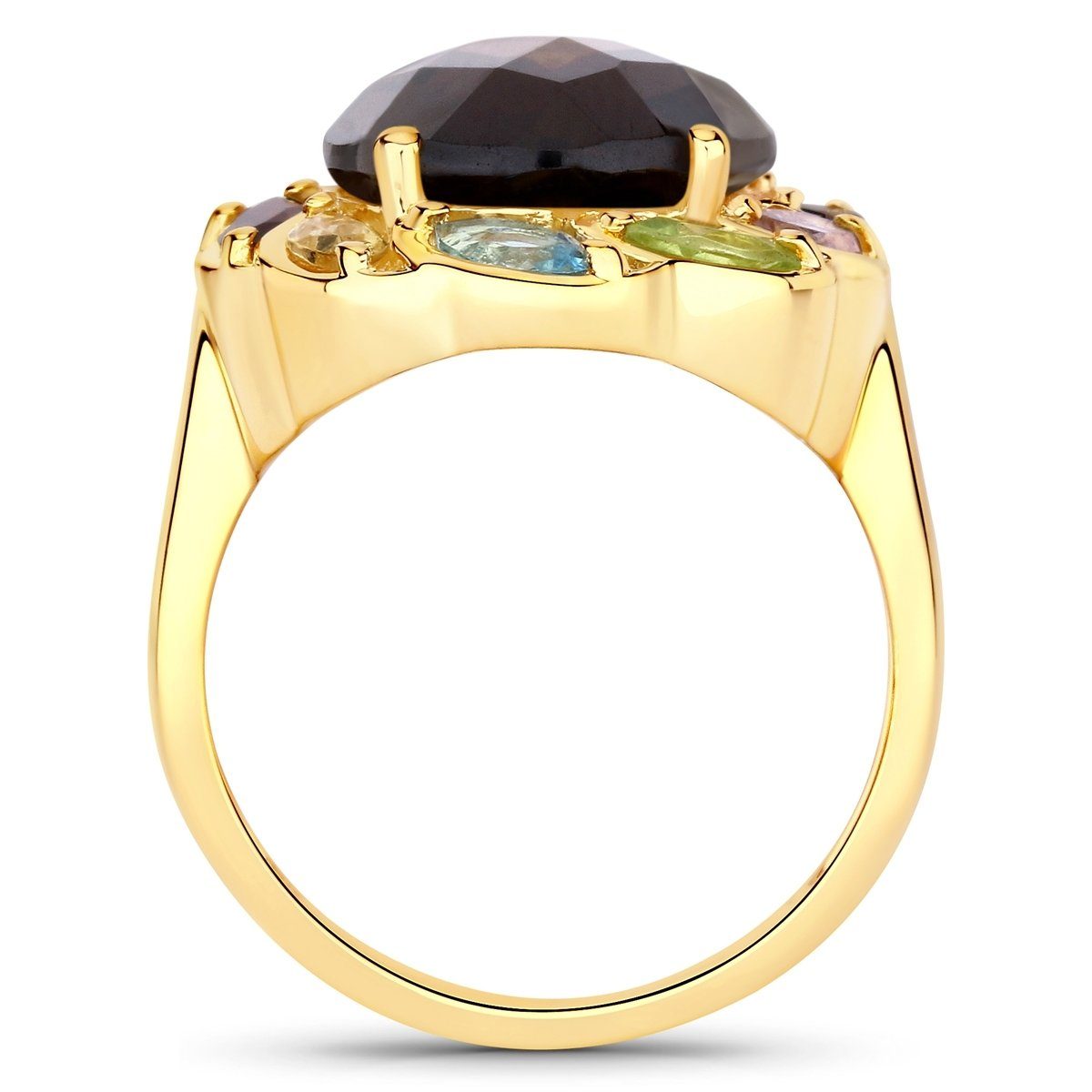 Rafaela Donata Fingerring gelbgold, aus Sterling Silber