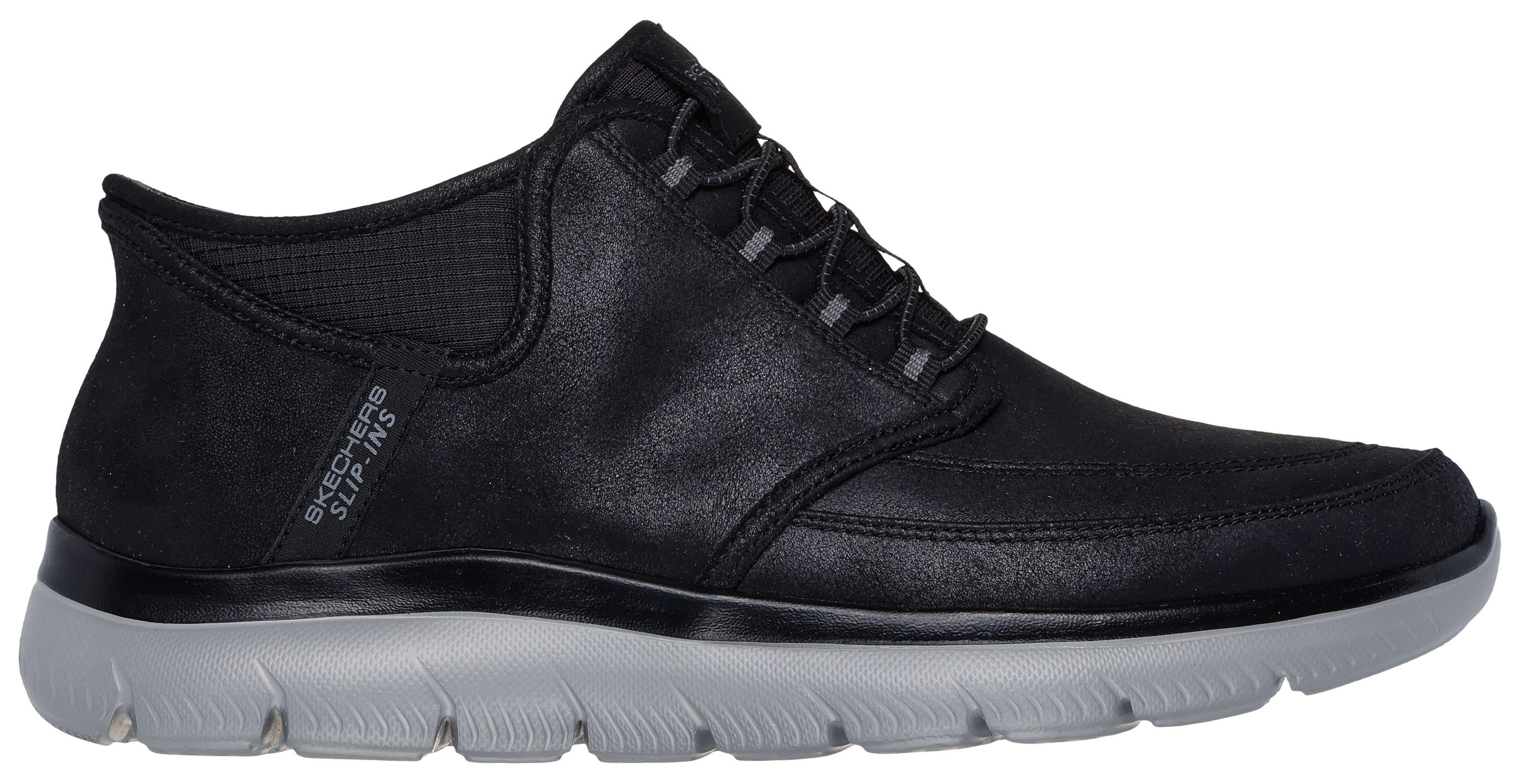 Skechers SUMMITS Slip-On Sneaker, Schnürboots, Mid Cut Sneaker mit Hands Free Slip-Ins™