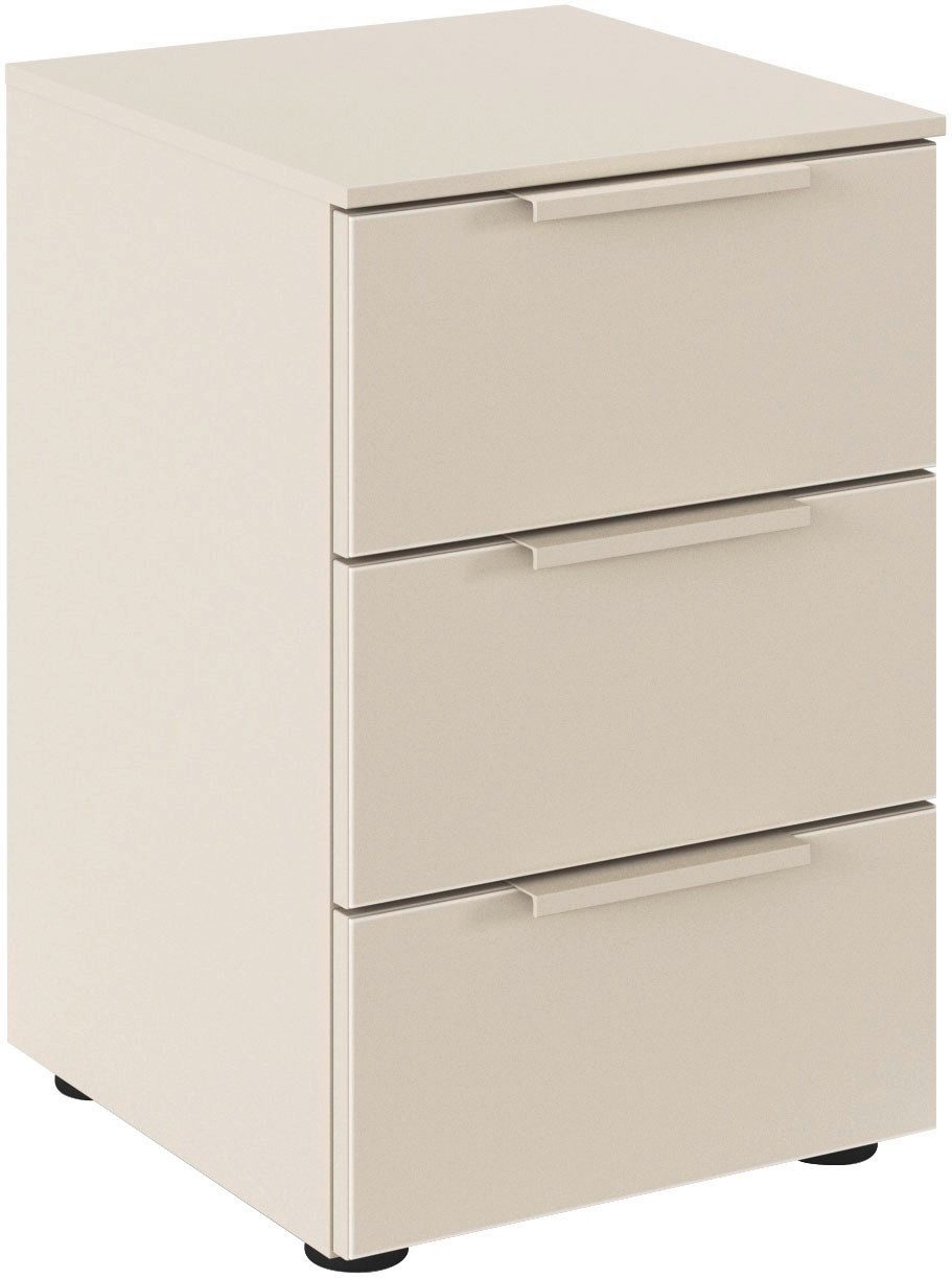 LeGer Home by Lena Gercke Nachtkommode Nachttisch Nachtschrank Nachtkonsole SERINA eleganter Eyecatcher (inkl. SOFT-CLOSE-FUNKTION), mit 3 Schubkästen sowie hochwertigen Metallgriffen MADE IN GERMANY