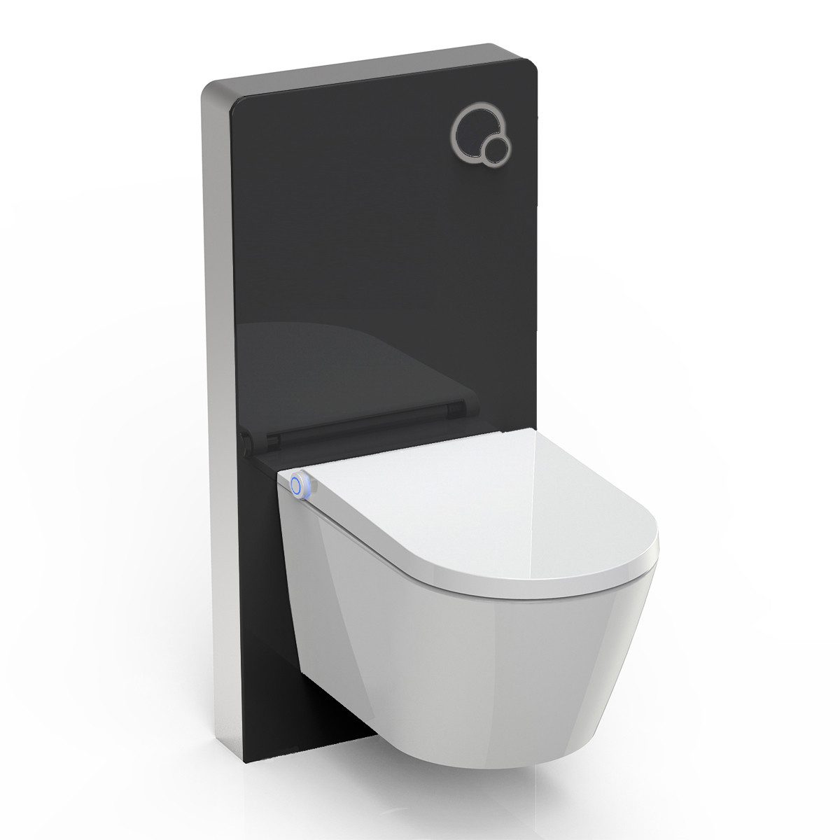 Bernstein WC-Komplettset Dusch-WC Basic 1102, Wandmontage (Sanitärmodul aufputz), (Sanitärmodul-Set 2-St. WC, Sanitärmodul (inkl. Spülkasten und Betätigung), Mit Sanitärmodul 805
