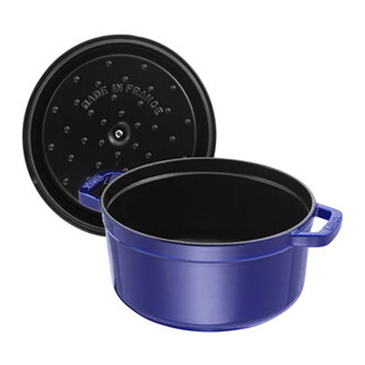 Staub Kochtopf Staub La Cocotte Cocotte, 28 cm Dunkelblau rund Gusseisen Dunkelblau, (1-tlg)
