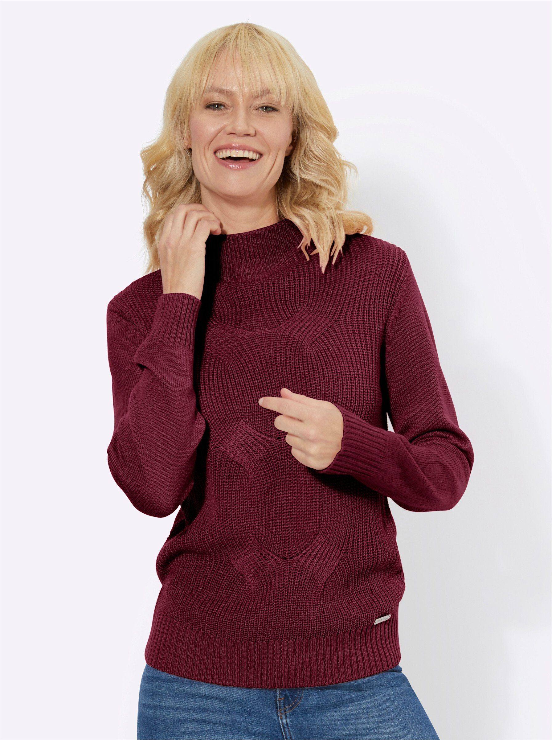 WITT WEIDEN Strickpullover bordeaux