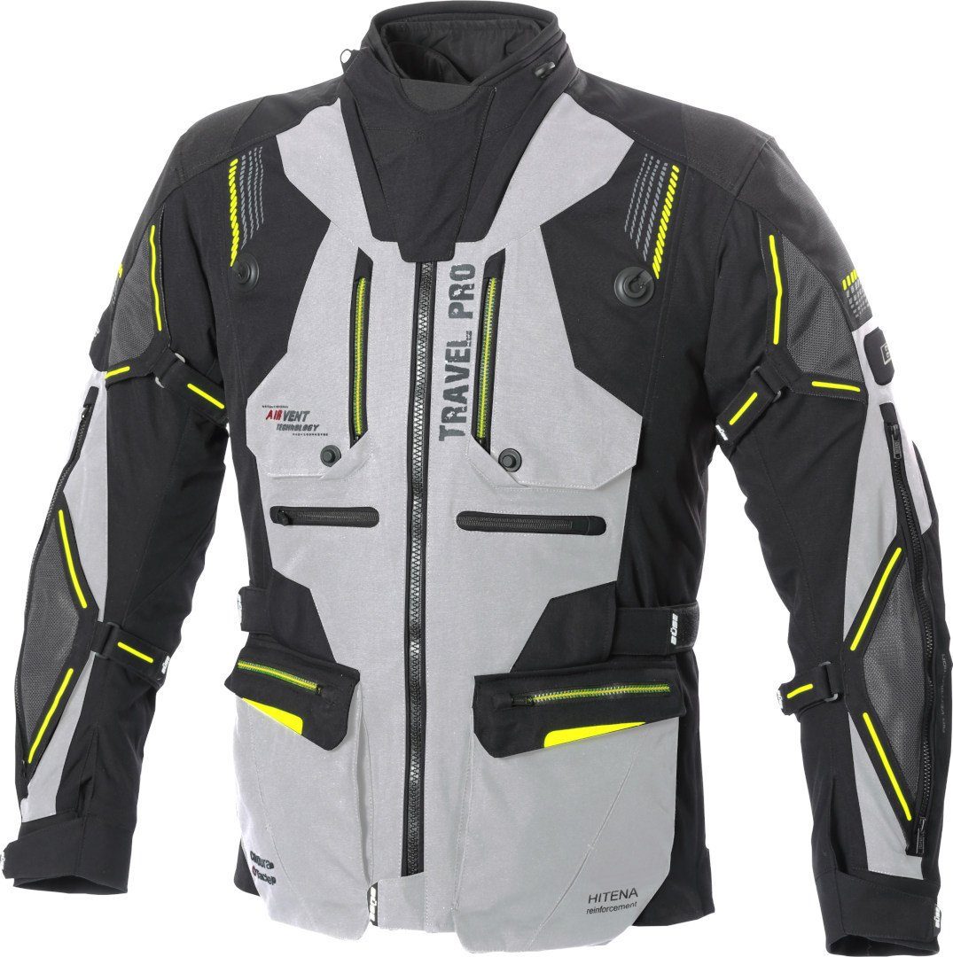 Büse Motorradjacke Travel Pro Motorrad Textiljacke herausnehmbares Innenfutter,herausnehmbare Membrane,wasserdicht