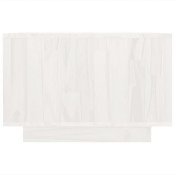 möbelando Couchtisch 3008186 (LxBxH: 50x50x33,5 cm), aus Kiefer-Massivholz in Weiß