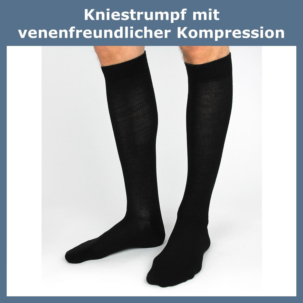 GAWILO Kompressionsstrümpfe zum Reisen, Sport oder lange Sitzen für Damen & Herren (4 Paar) Venenfreundlich dank spezieller Strickkonstruktion – Bild 2 von 5