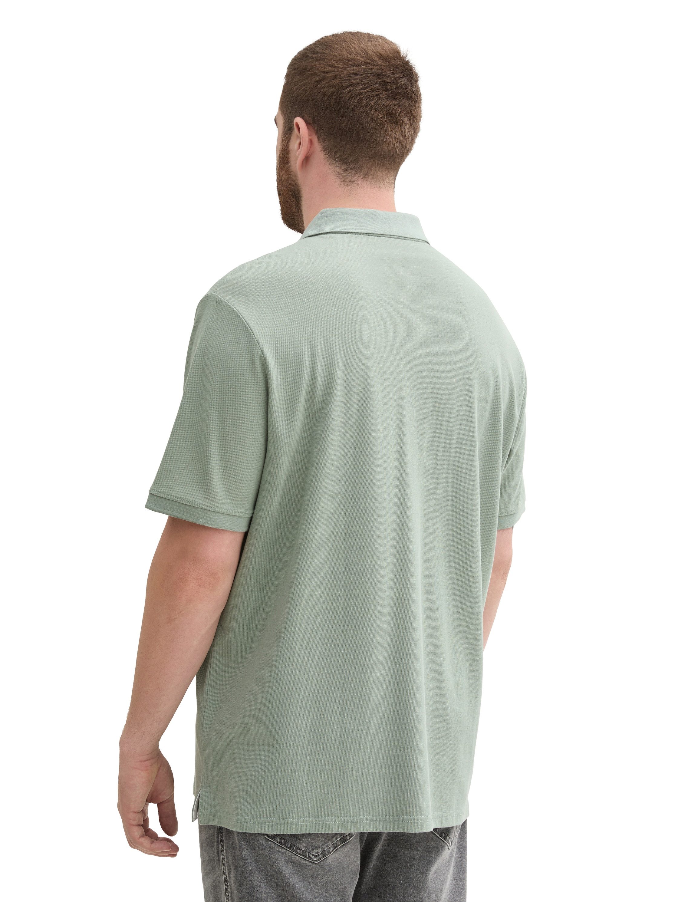 TOM TAILOR PLUS Poloshirt mit Logo-Stickerei