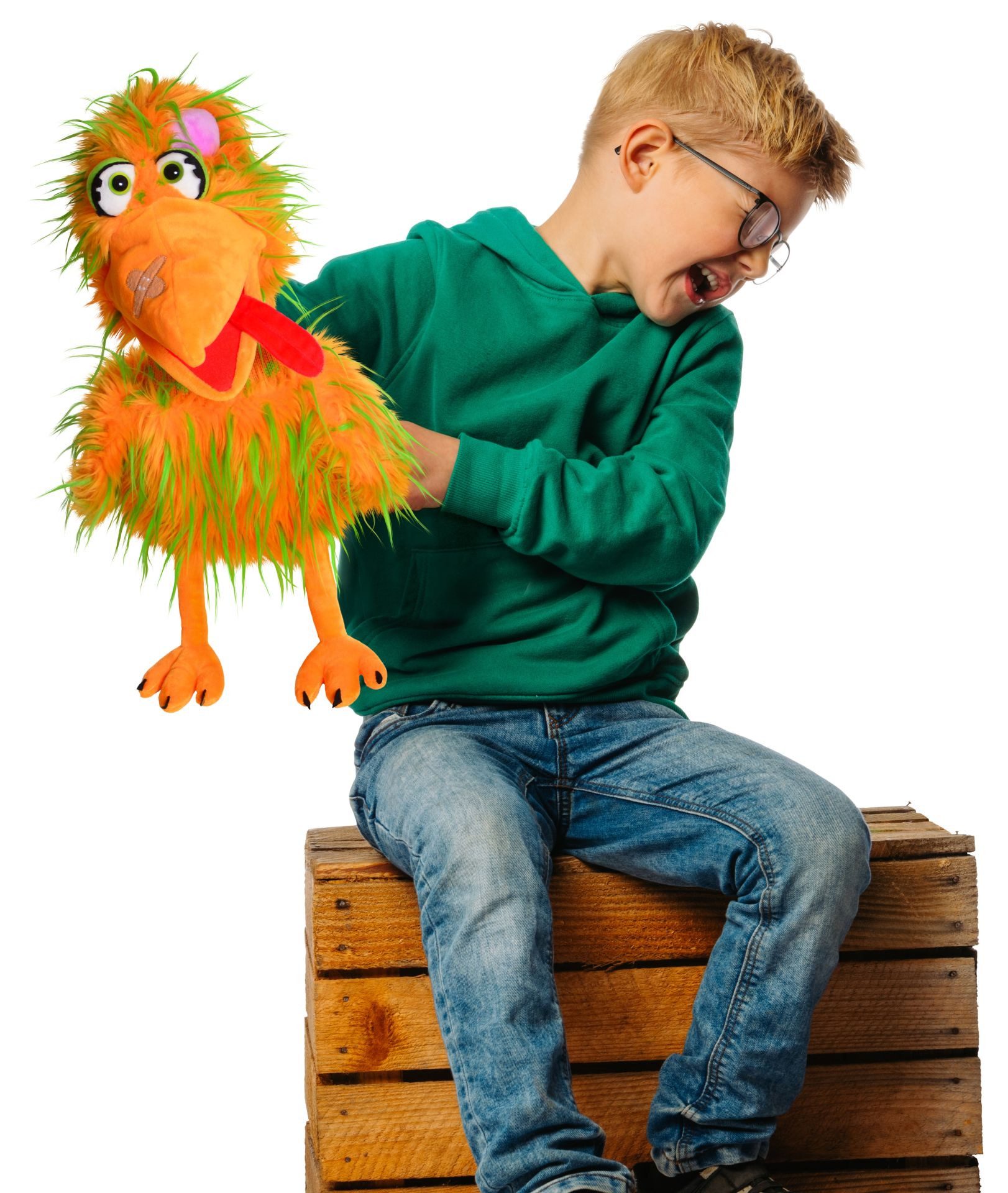 Living Puppets Handpuppe Living Puppets® Handpuppe Bernie-Birdie W918 (Packung), Sehr gut geeignet um Geschichten zu erzählen