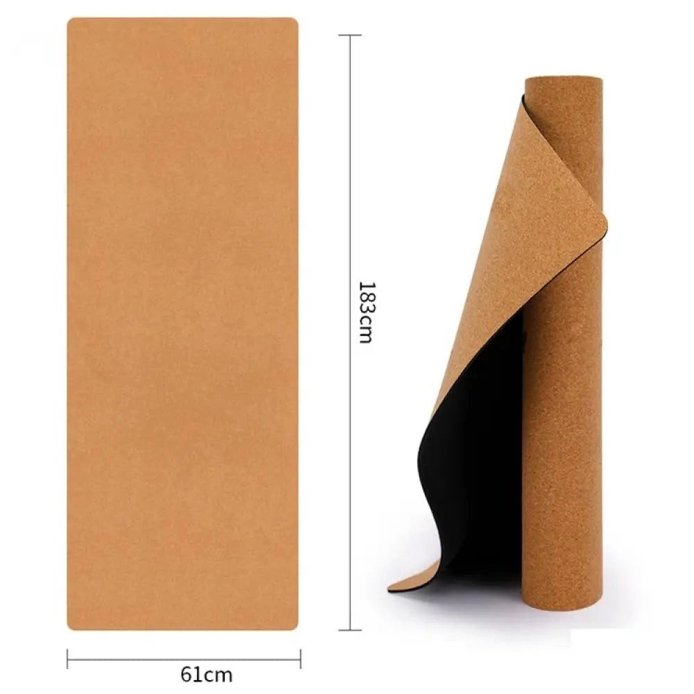 Sport-Knight® Yogamatte Yogamatte aus Kork, mit Anti-Rutsch-Effekt, nachhaltig, pflegeleicht – Bild 5 von 5
