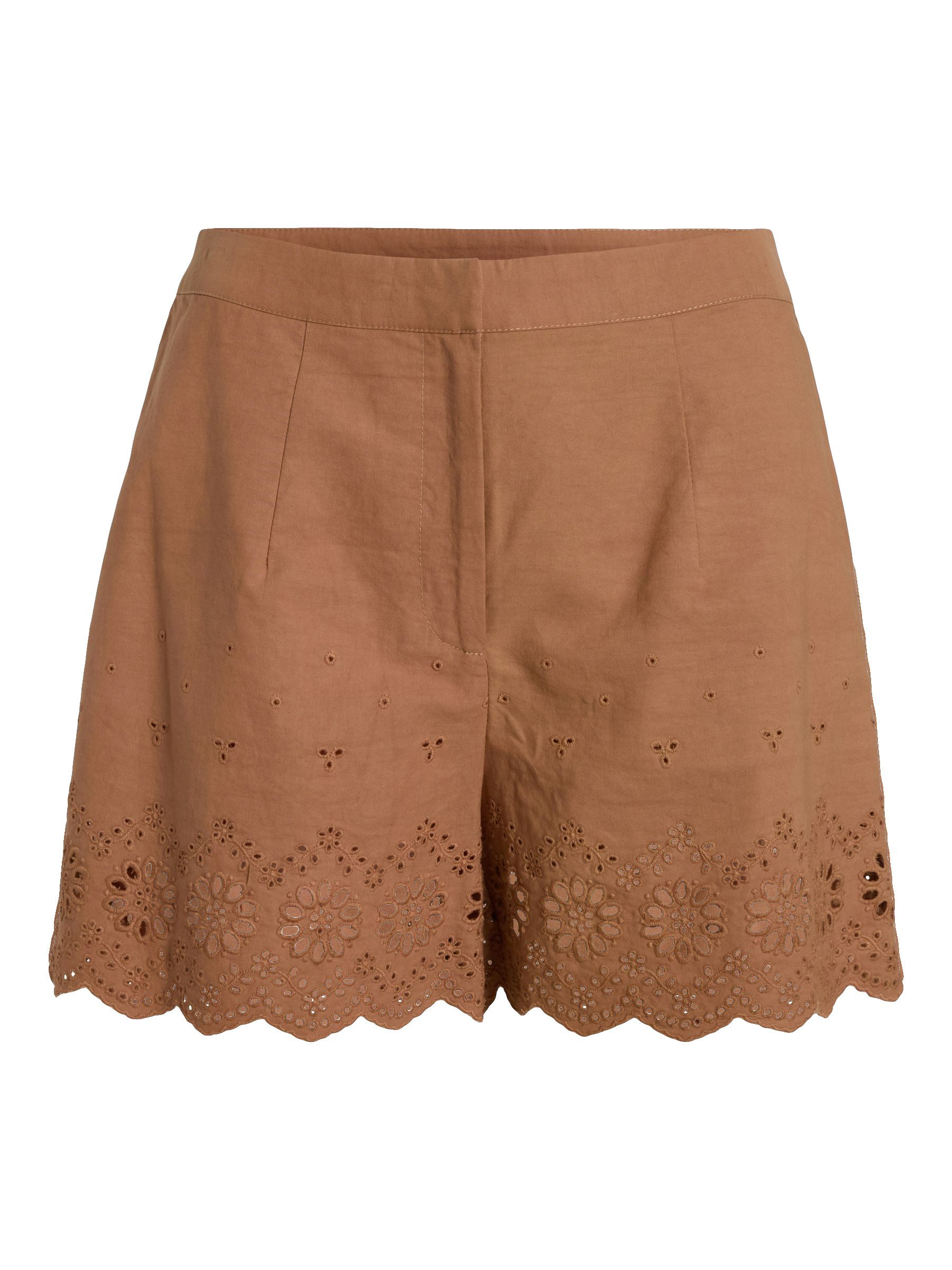 Vila Shorts Lochstickerei Details und feine Verzierungen VILISE HW SHORTS/KA
