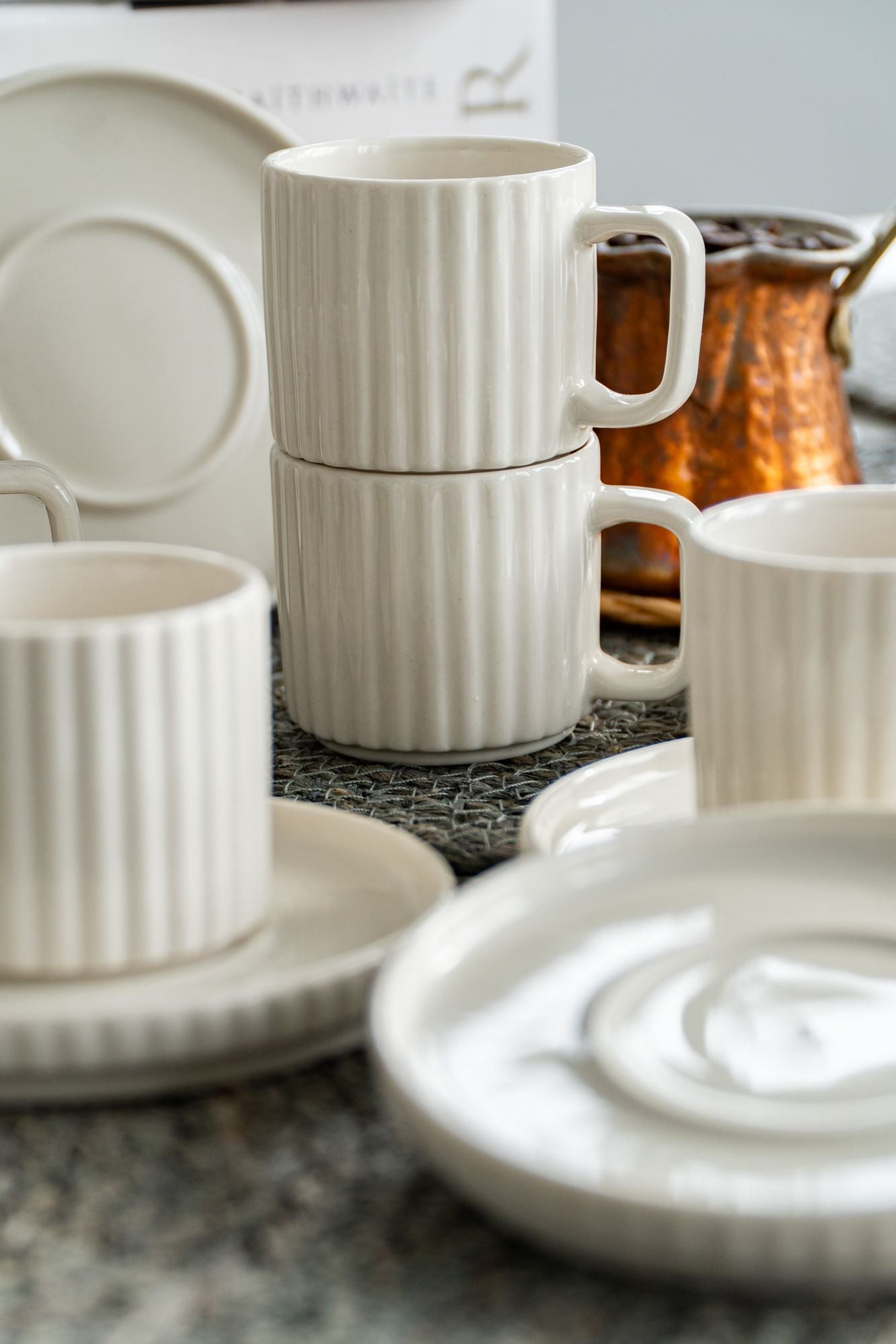 Hermia Concept Espressotasse Becher, 12-tlg., Porzellan, 12-teiliges Set
