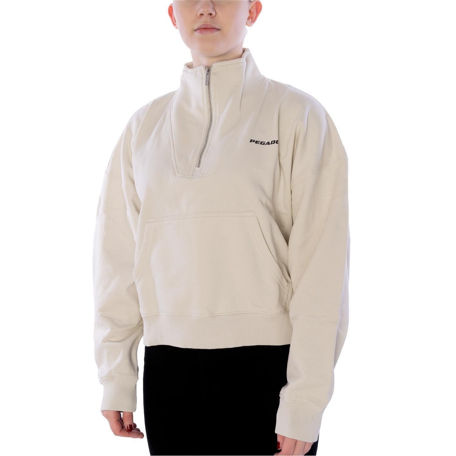 PEGADOR Sweatshirt Sweatpulli Pegador Vuku Logo Oversized Nahtdetails auf der Vorderseite