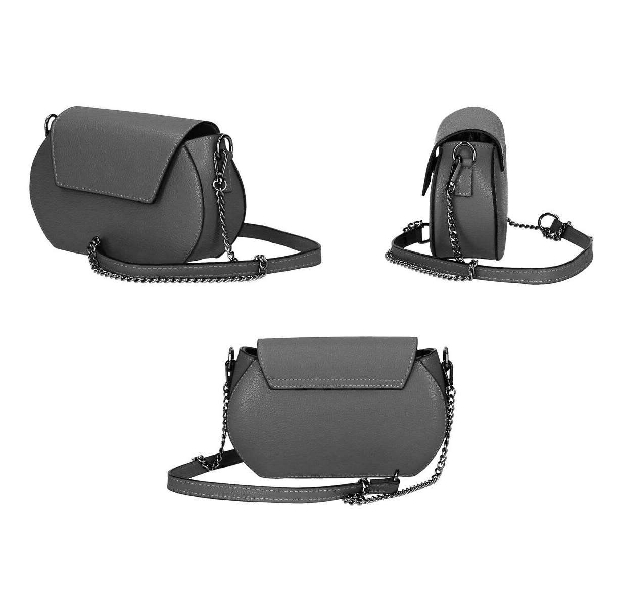 ITALYSHOP24 Schultertasche Made in Italy Damen Leder Tasche CrossOver, trag günstig online kaufen