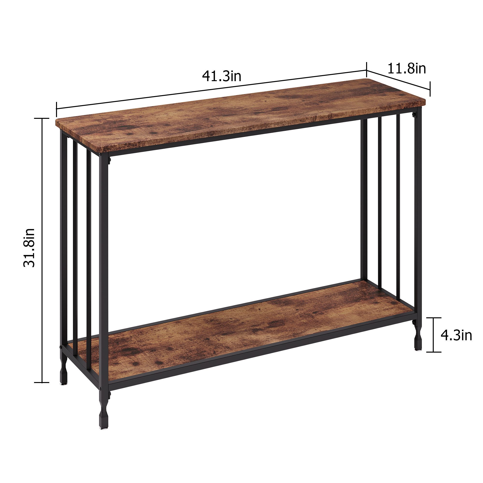 GarveeMore Konsolentisch 105x30x81cm Vintage, Beistelltisch, Oberfläche aus günstig online kaufen
