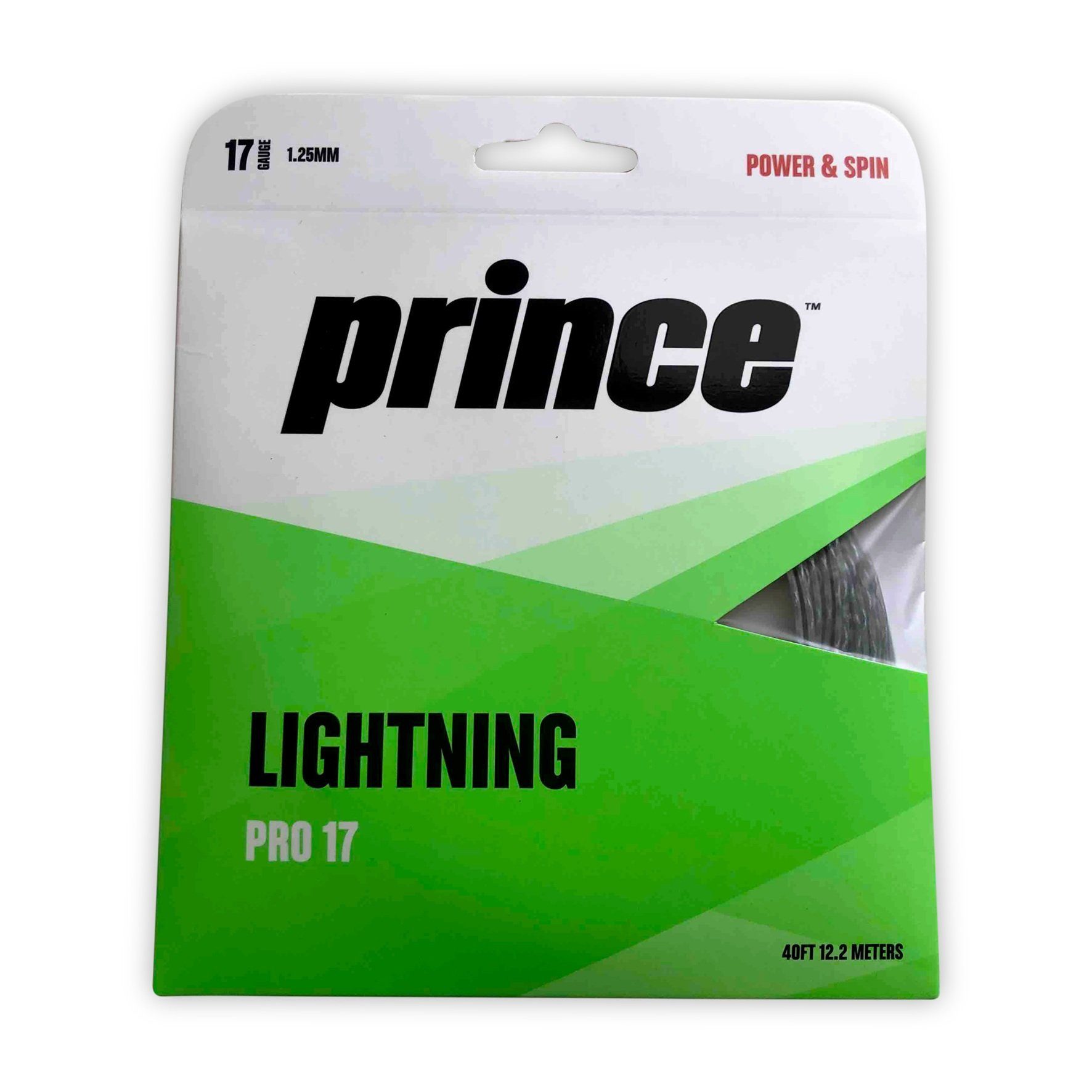 Tennissaite Lightning Pro (Power+Spin) 1,25mm silber 12m Set