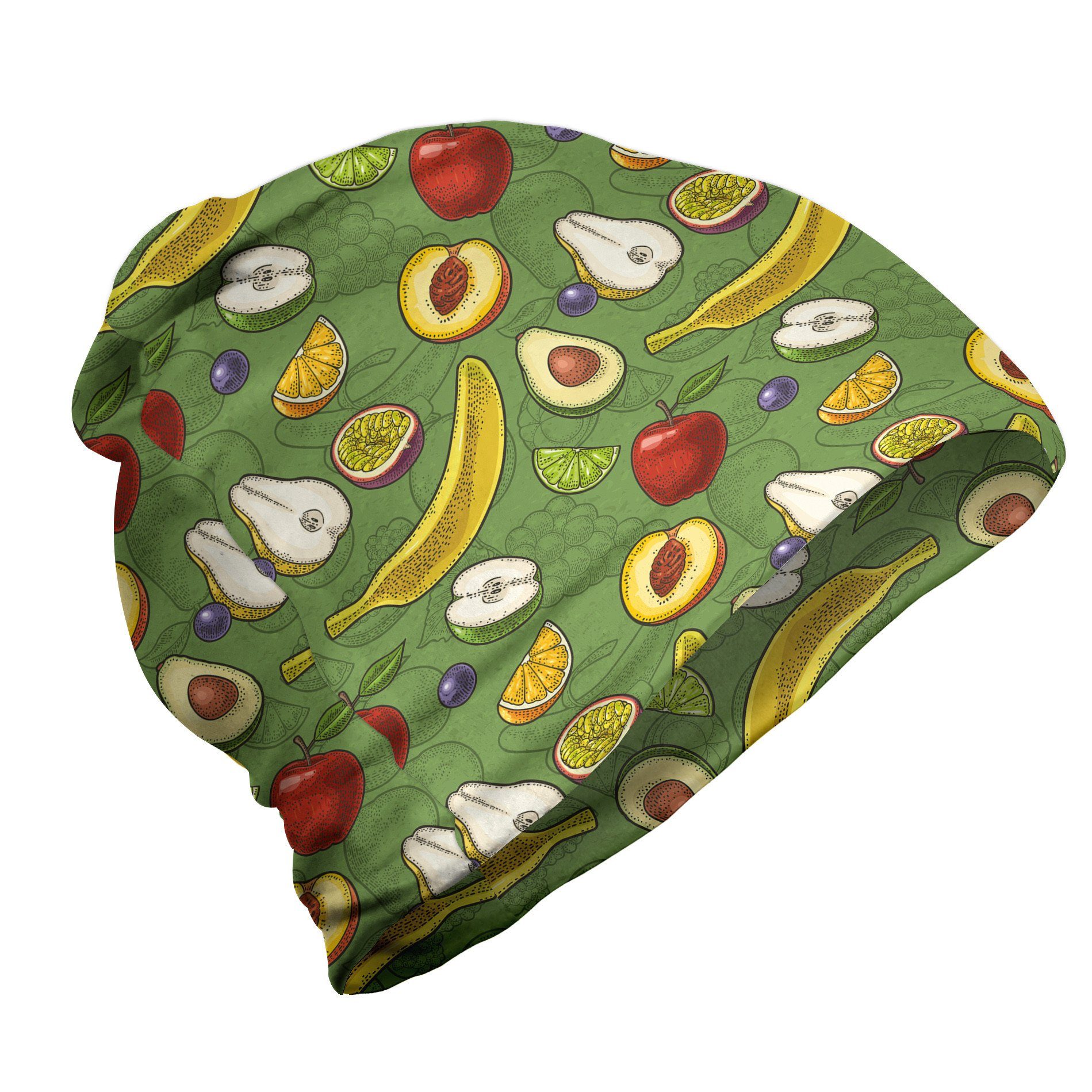 Avocado Wandern Beanie Abakuhaus im Früchte Äpfel Freien Lime Banana