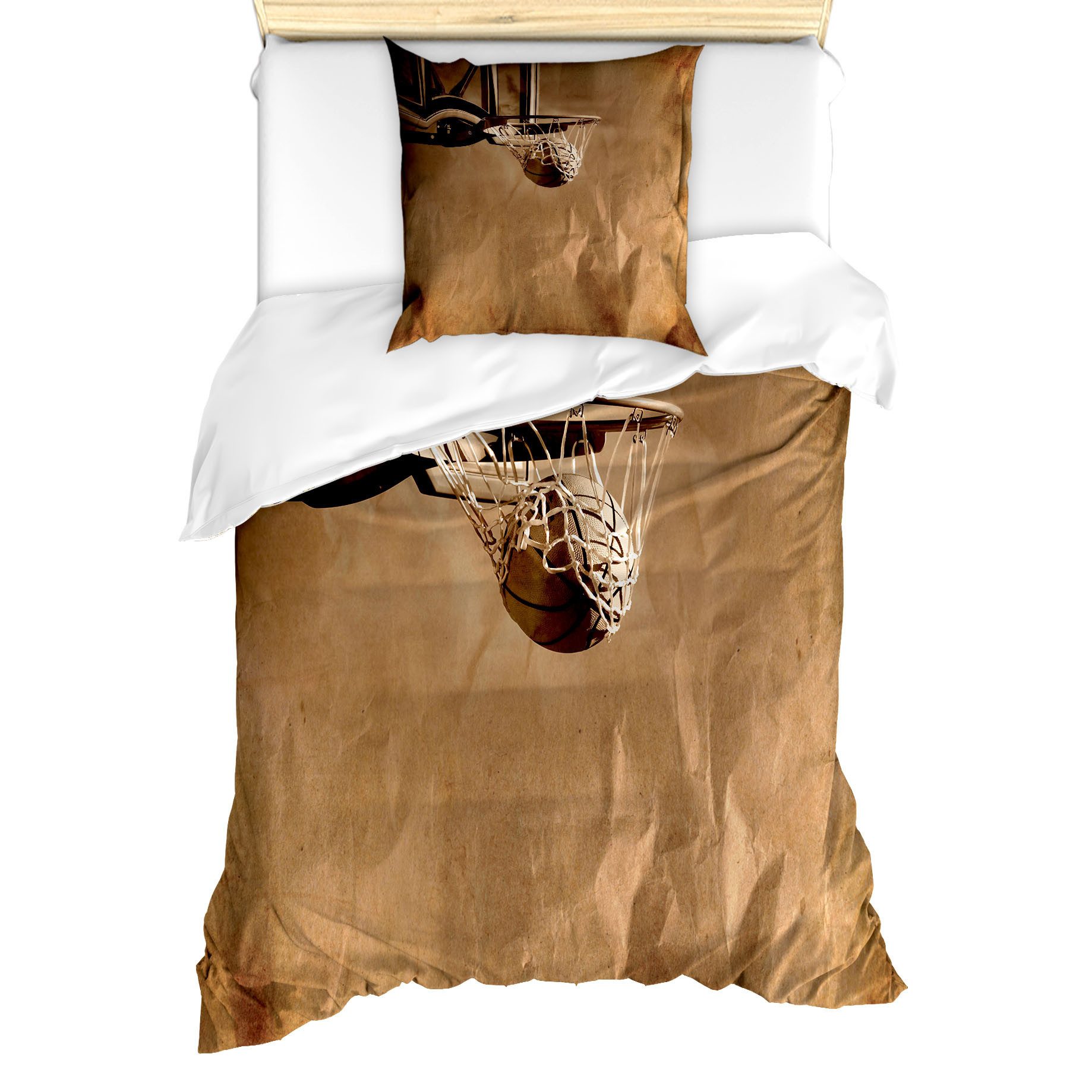 Abakuhaus Bettwäsche Milbensicher Allergiker geeignet mit Kissenbezug, Microfaser, Basketball Ball in der Nettowertung