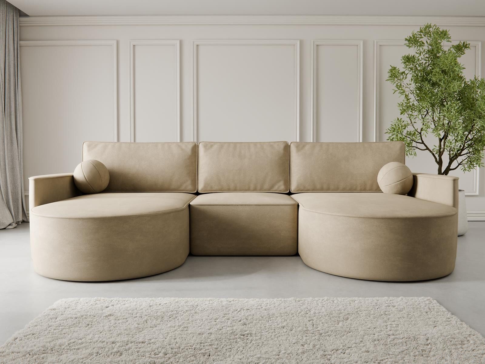 Compleo Ecksofa U Form MORENO, Couch günstig online kaufen