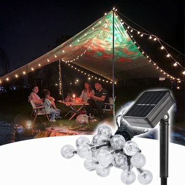Welikera LED-Lichterkette 7m Solar LED Lichterkette,Zeltlampe für Camping,Dekoration,Wasserdicht