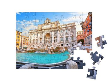 puzzleYOU Puzzle Trevi-Brunnen in Rom, Italien, 48 Puzzleteile, puzzleYOU-Kollektionen Brunnen, Brücken & Brunnen