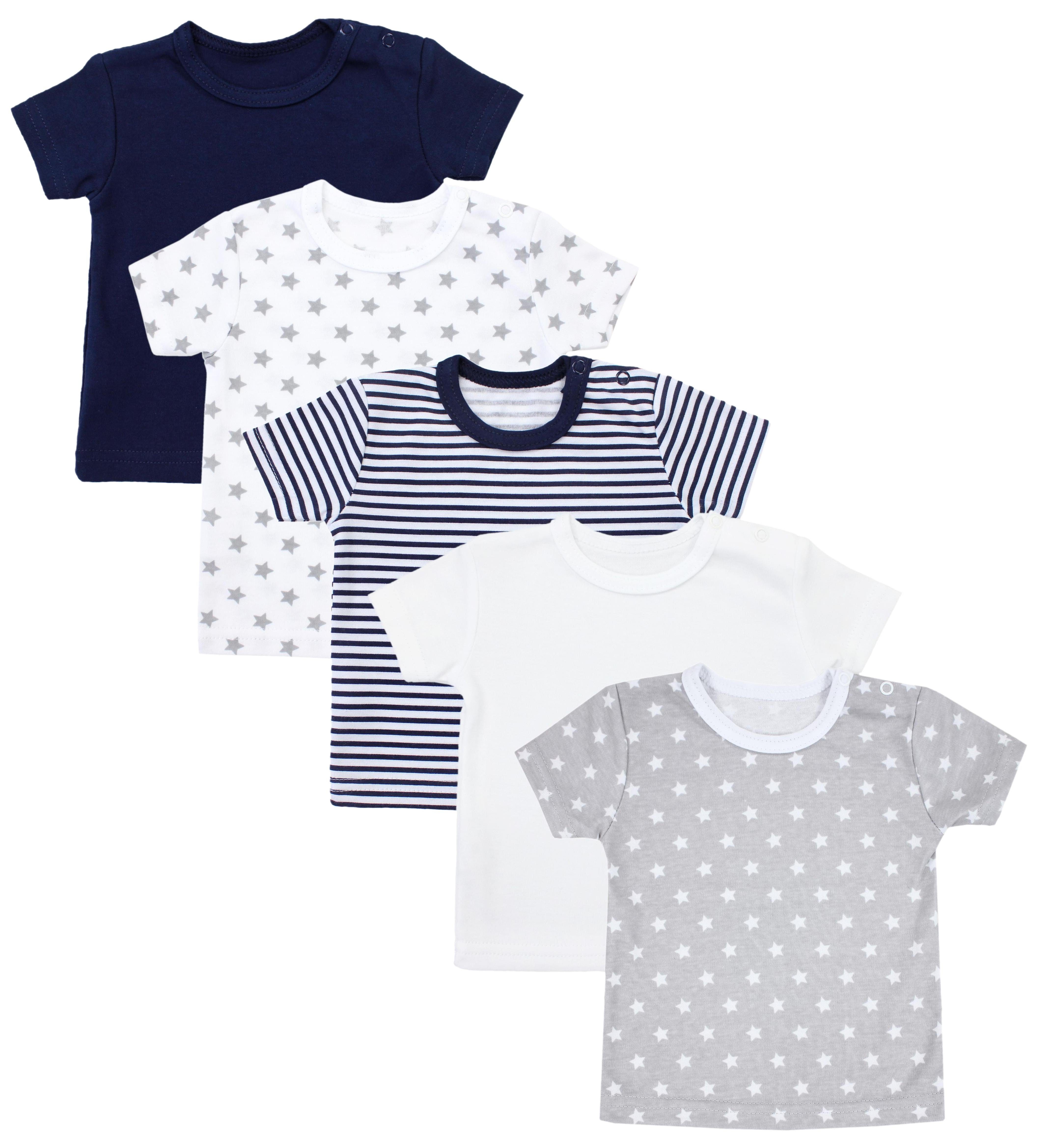 TupTam T-Shirt TupTam Baby Jungen Kurzarm T-Shirt 5er Set (5-tlg) Mehrfarbig