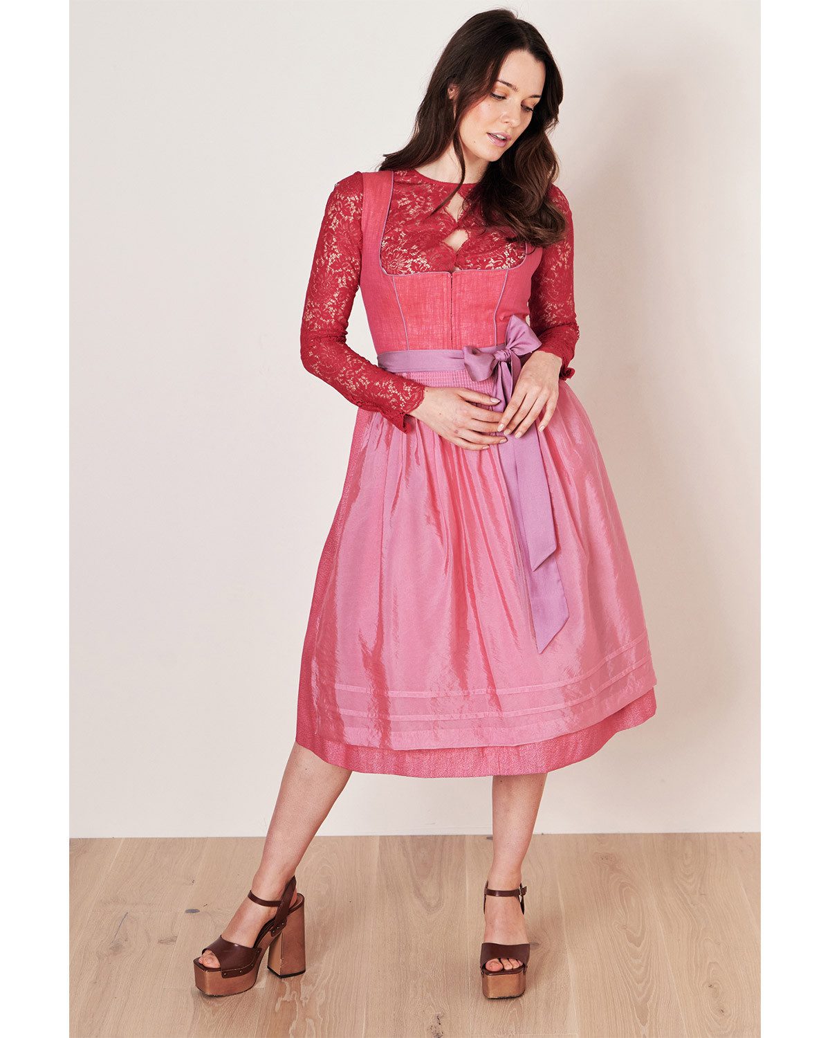 KRÜGER COLLECTION Dirndl Dirndl 'Linette' 115667, Rot 60cm