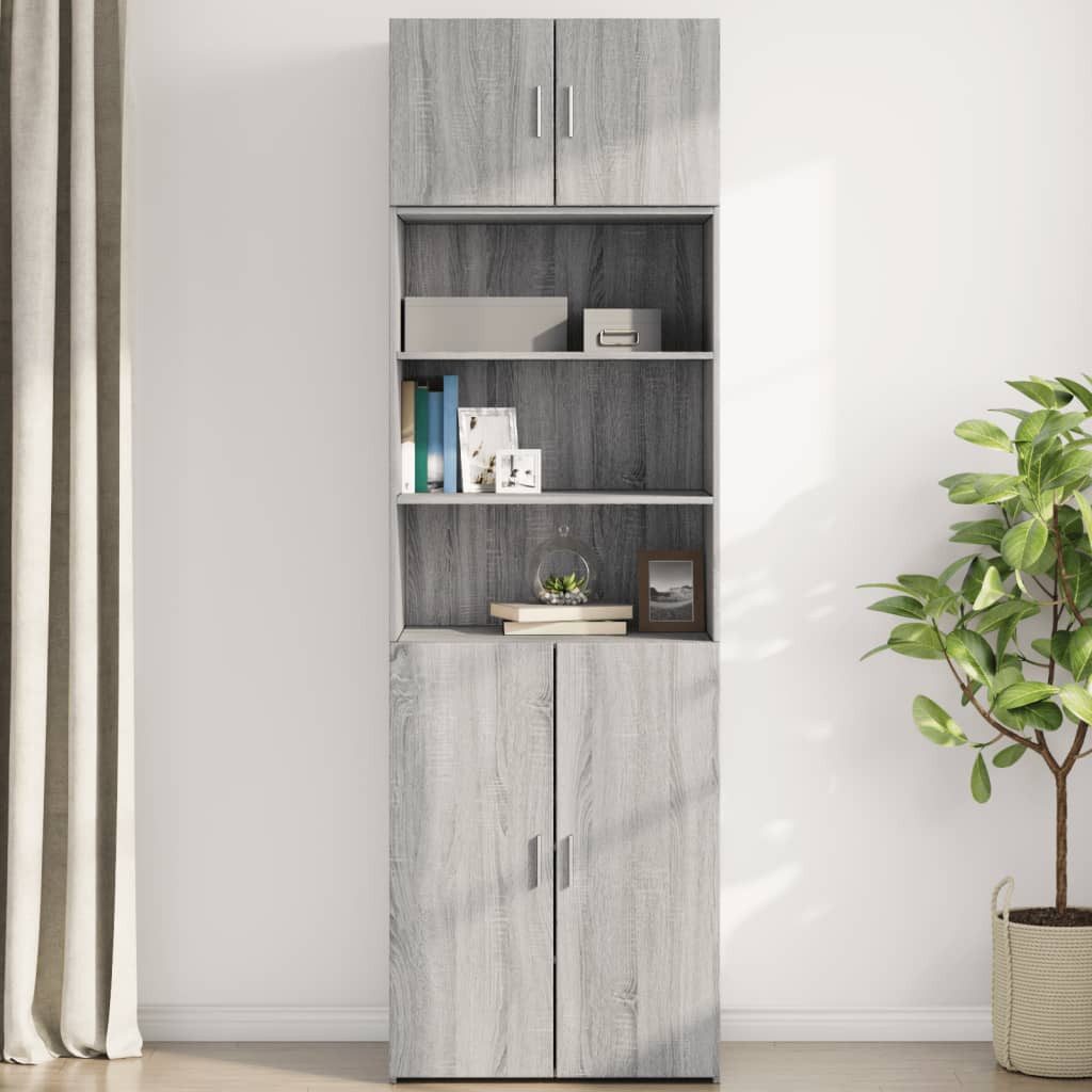 vidaXL Hängeschrank Wandschrank Grau Sonoma 70x42,5x40 günstig online kaufen