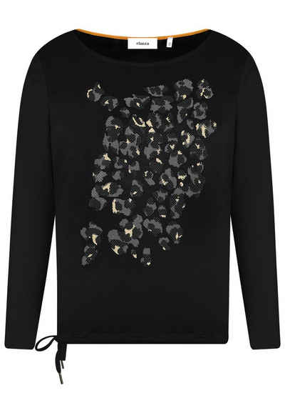 elanza T-Shirt »Sweatshirt Animal - 20/black« (1-tlg)