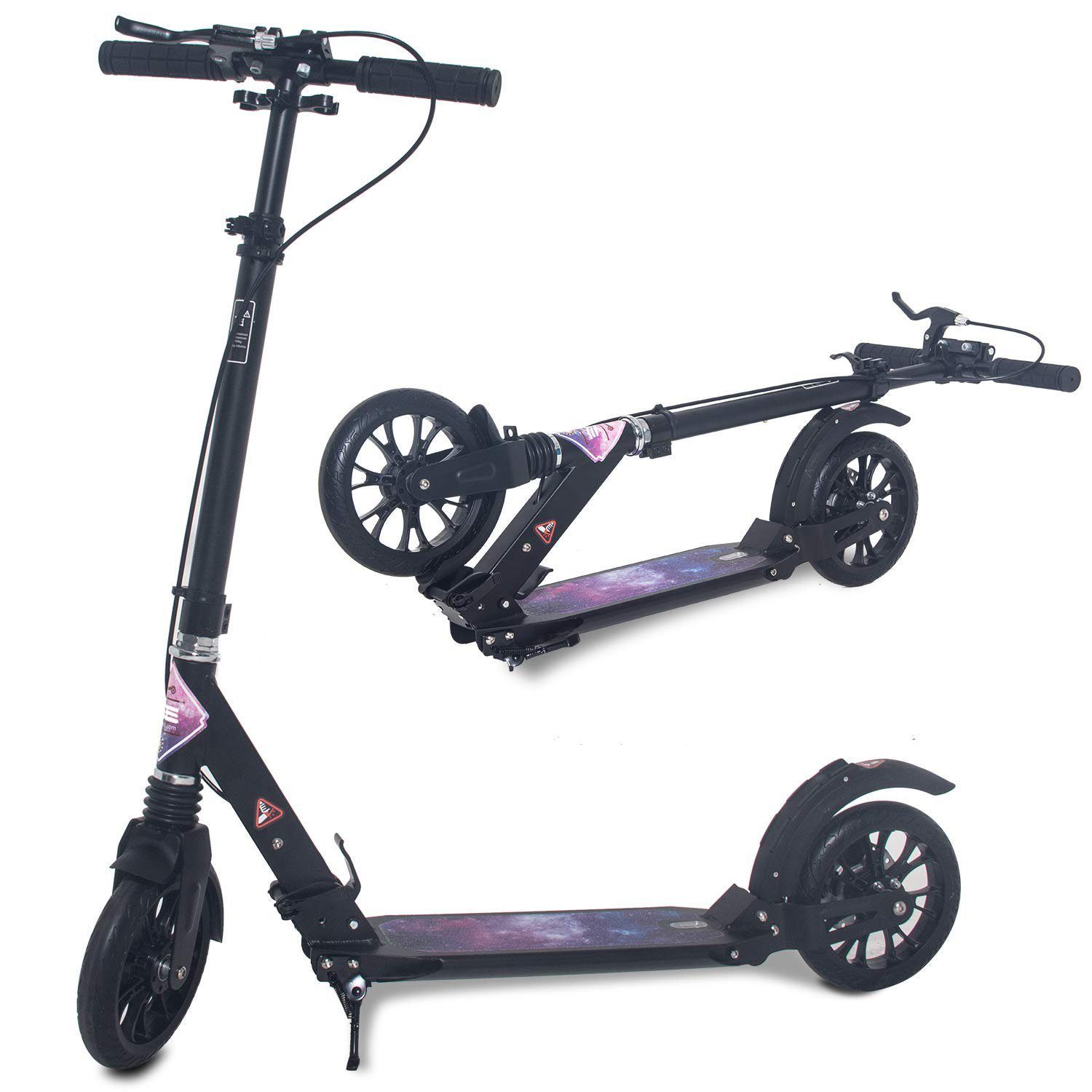 ISE Cityroller »Scooter klappbar, Roller mit Handbremse für Erwachsene,Kinder  SY-SC002«