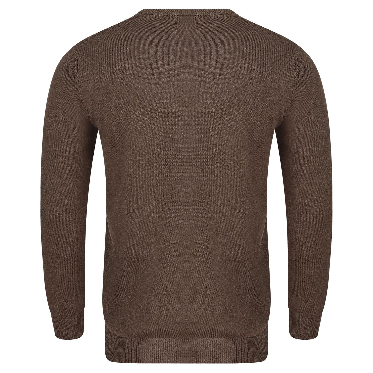 riverso Sweatshirt Herren V-Neck Pullover RIVEmil Regular Fit Organic Cotto günstig online kaufen