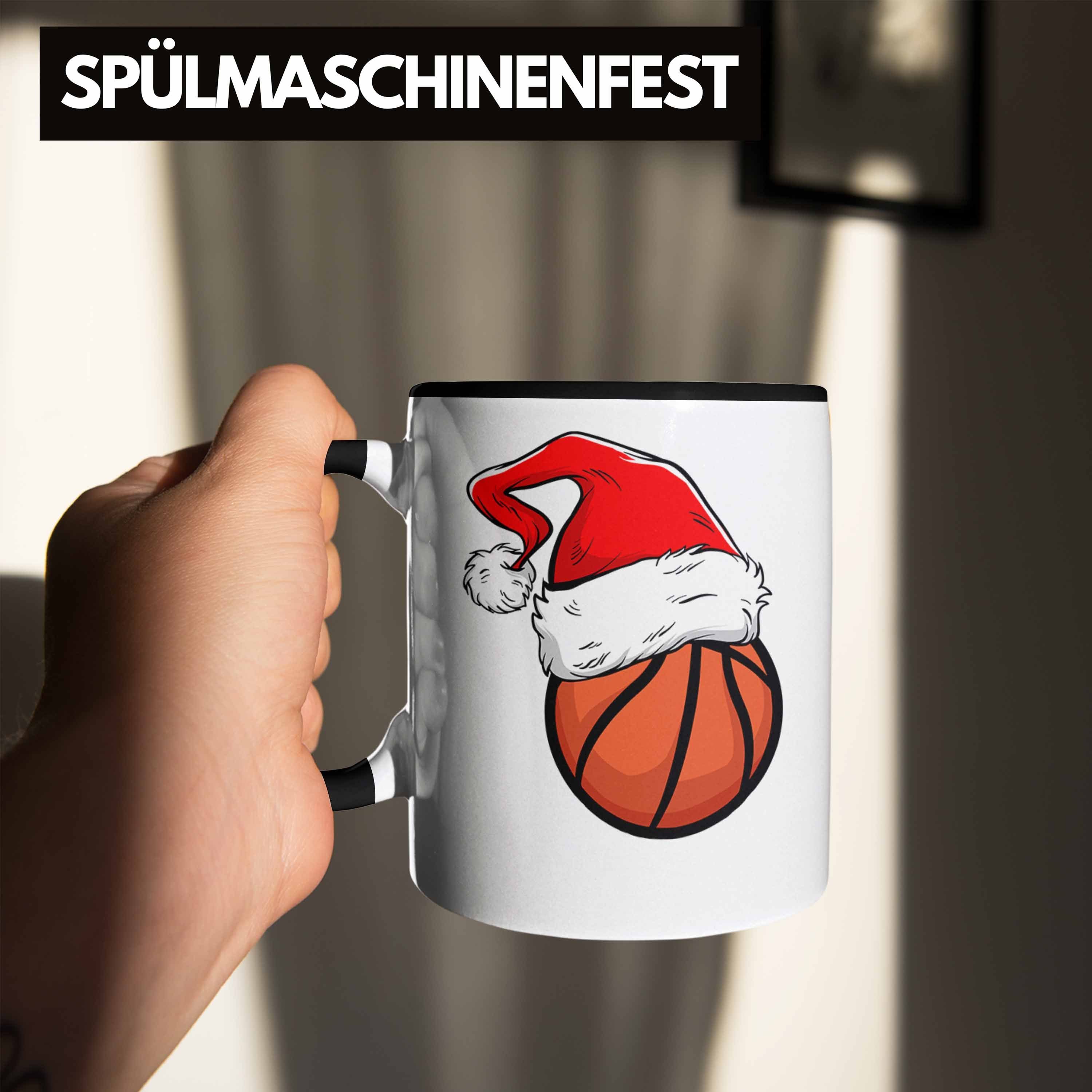 Tasse Schwarz Basketball Geschenk Geschenkidee Basketballspieler - Trendation Weihnachten Tasse Trendation