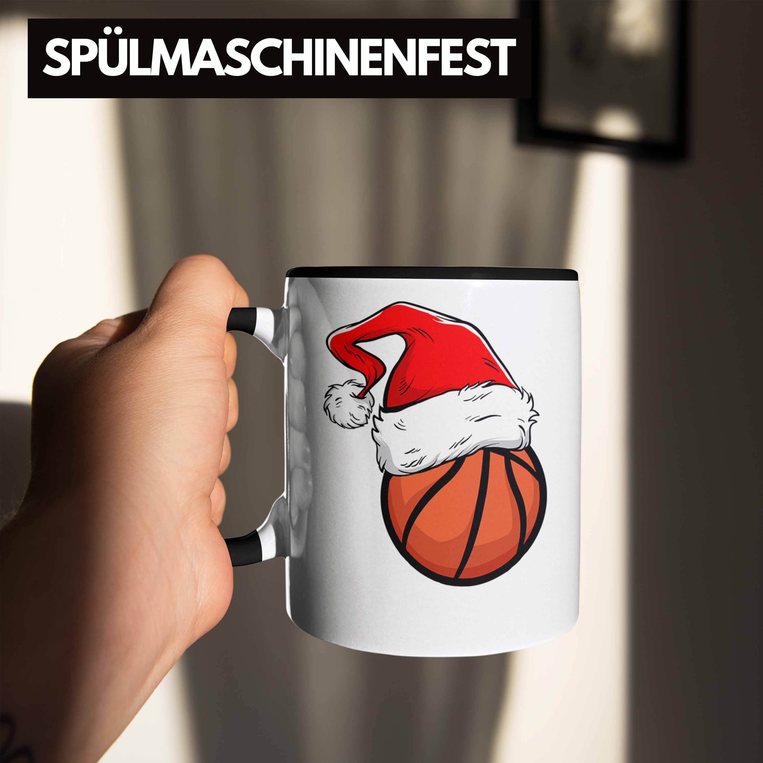 Schwarz Tasse Geschenk Basketballspieler Trendation Weihnachten Tasse - Geschenkidee Trendation Basketball