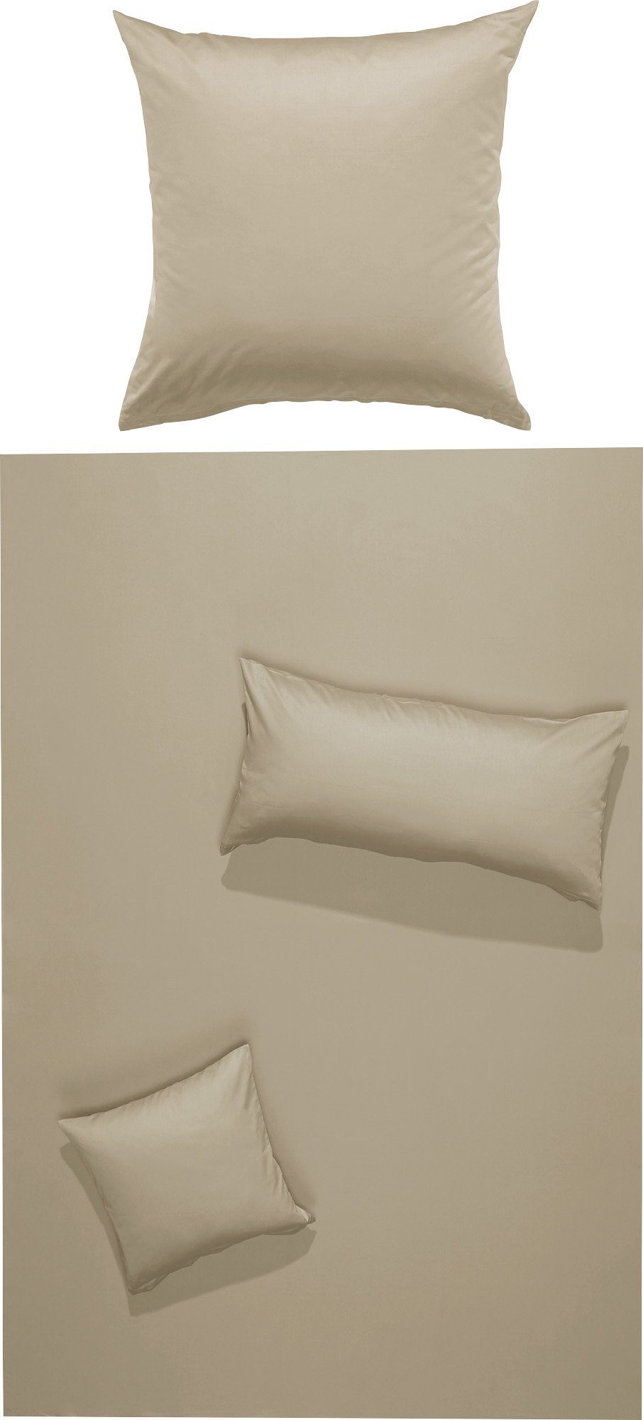 Erwin Müller Bettwäsche Bettwäsche "Landshut", Mako-Satin, Uni