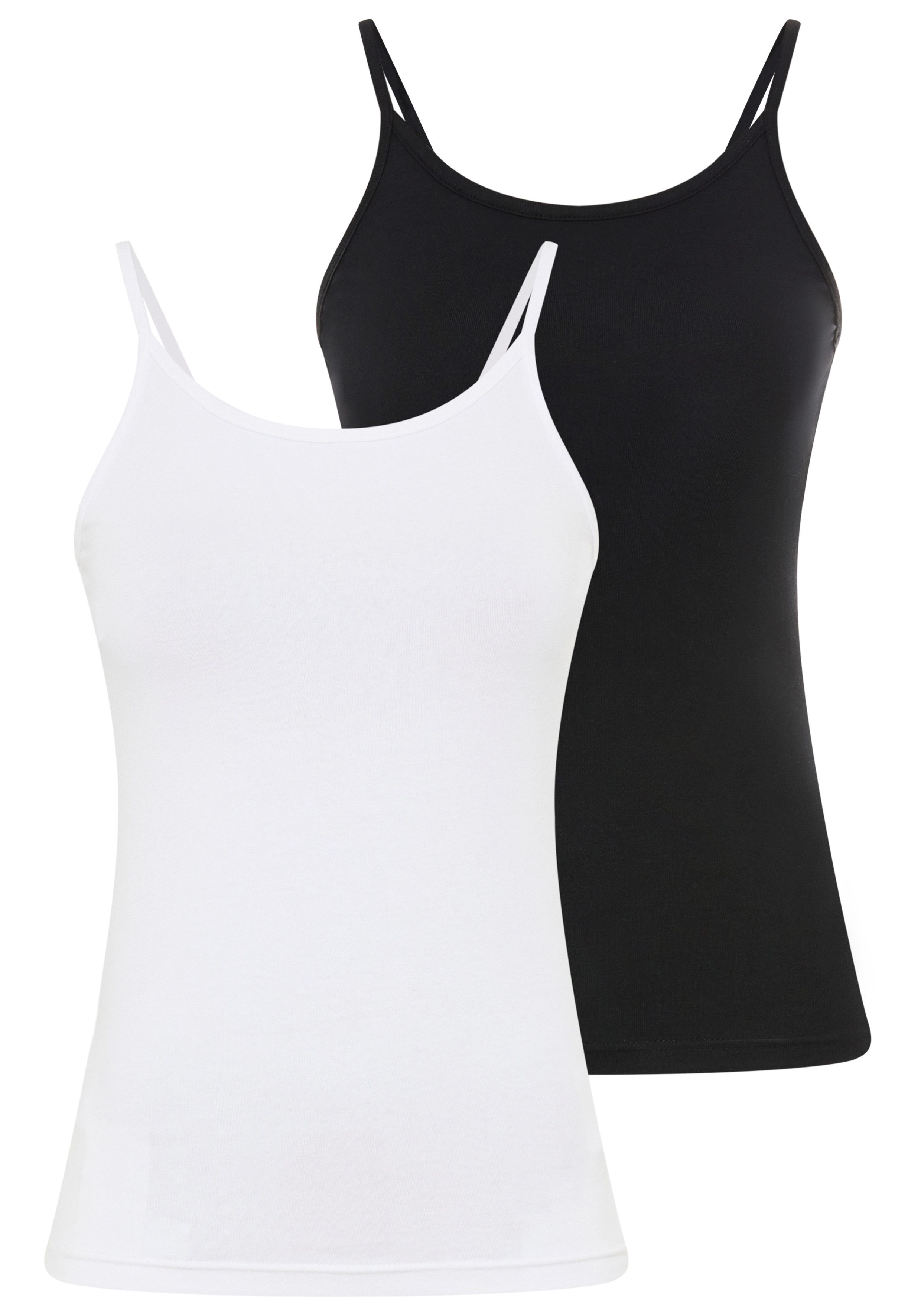 Flashlights Spaghettitop körpernahe Passform, aus Baumwolle und Elasthan